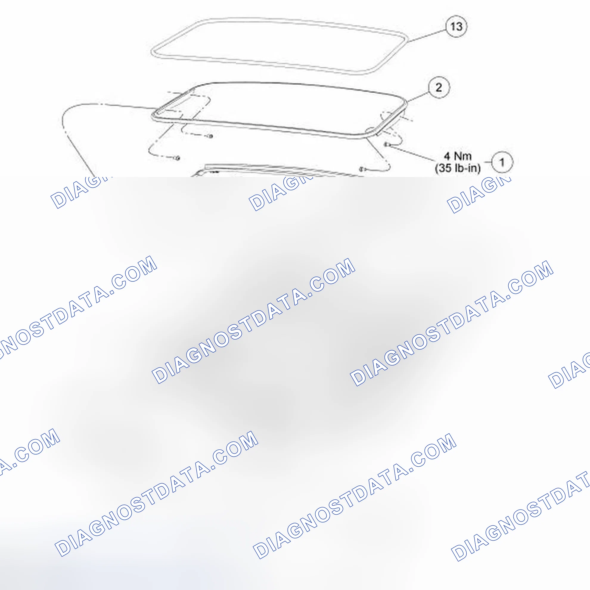 Scheme 7: Roof Opening Panel - Exploded View