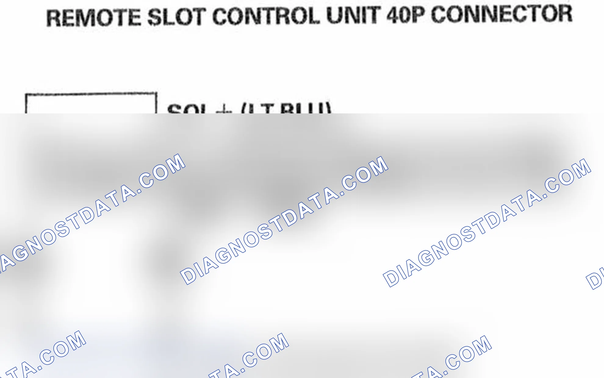 Scheme 118: DTC B1930: Remote Slot Control Unit LOCK/UNLOCK Error
