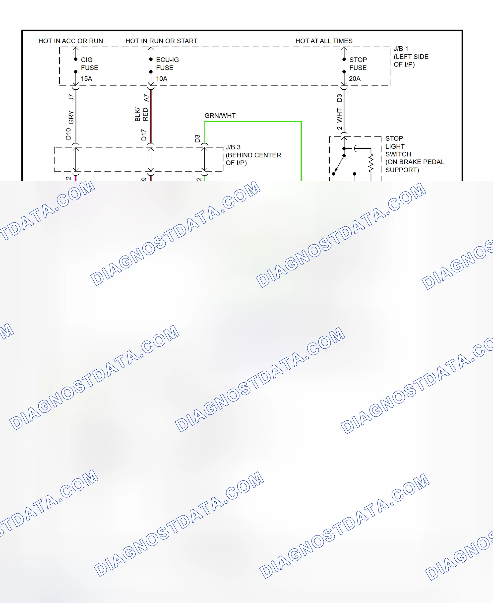Scheme 6: Shift Interlock System Wiring Diagram (1995-96 GS300)
