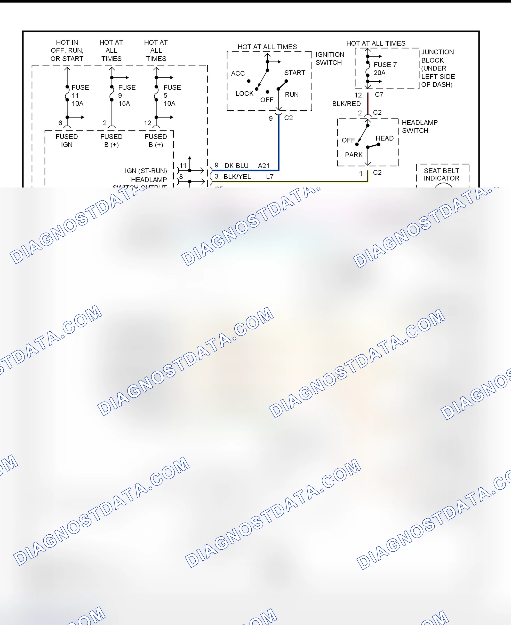 Fig. 3: Warning Systems Wiring Diagram (Breeze, Cirrus & Stratus)