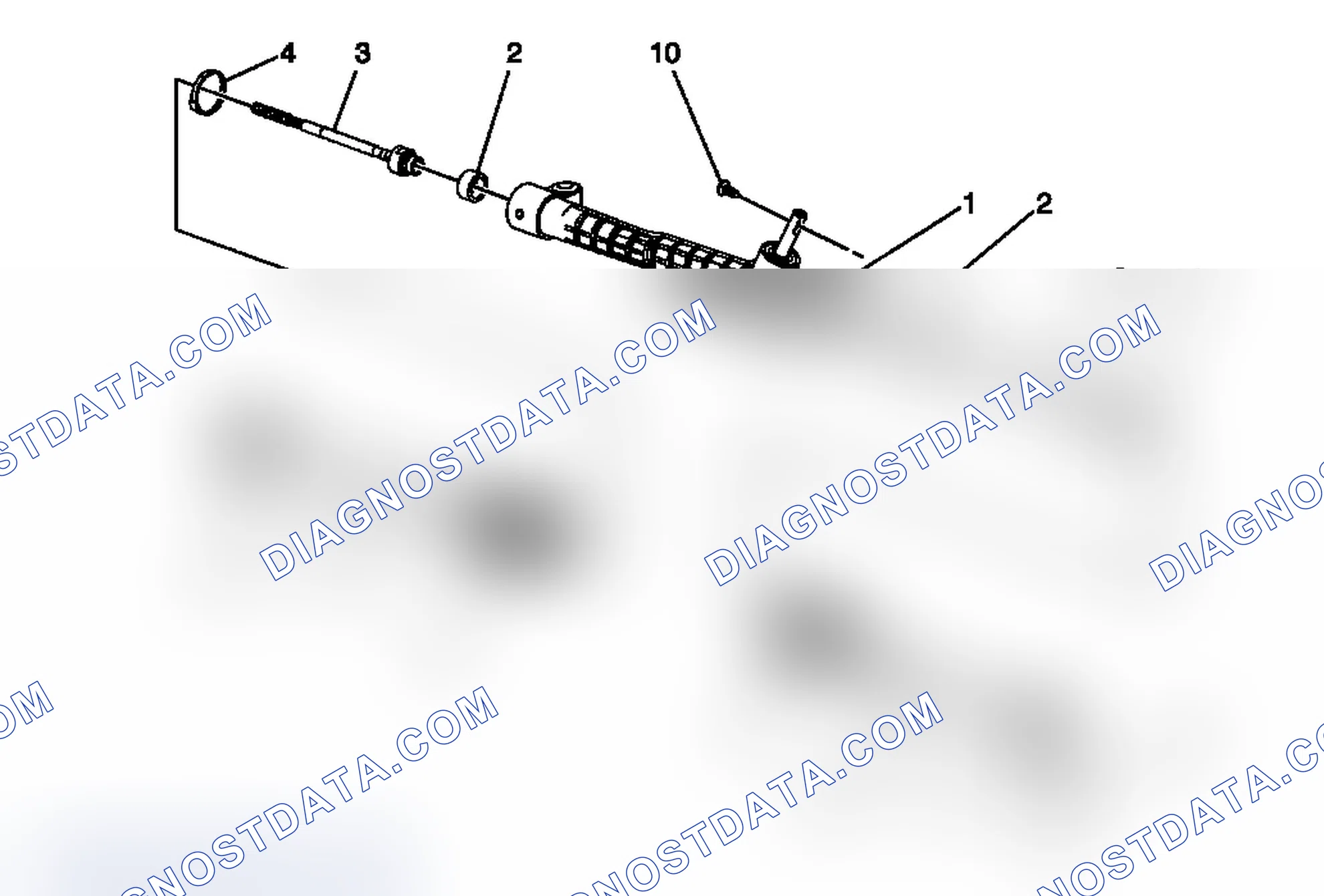 Scheme 2: Power Steering Gear Disassembled View (Electronic Power Steering)