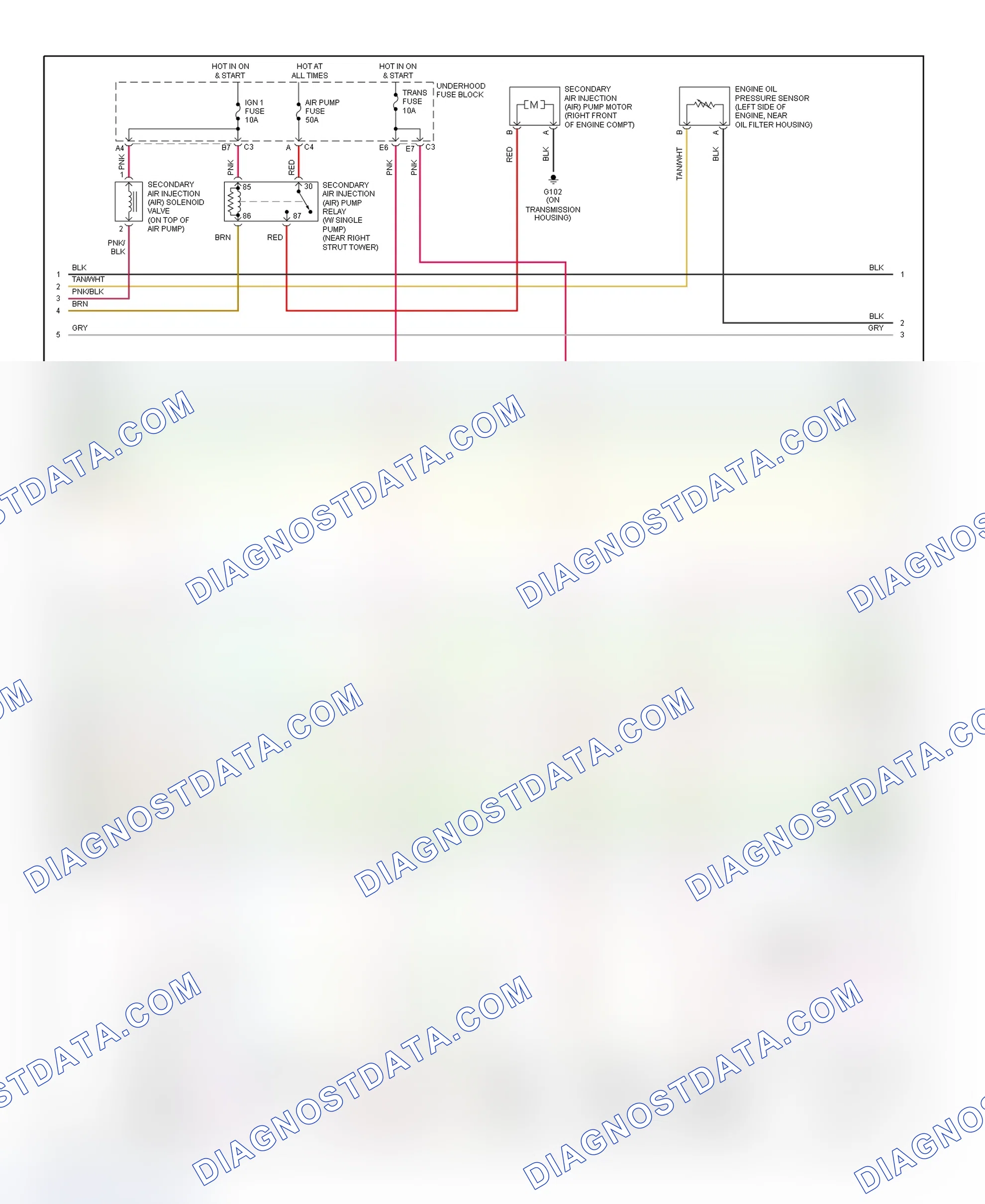 Scheme 18: PCM Wiring Diagram (Aurora - 4.0L - 4 Of 5)