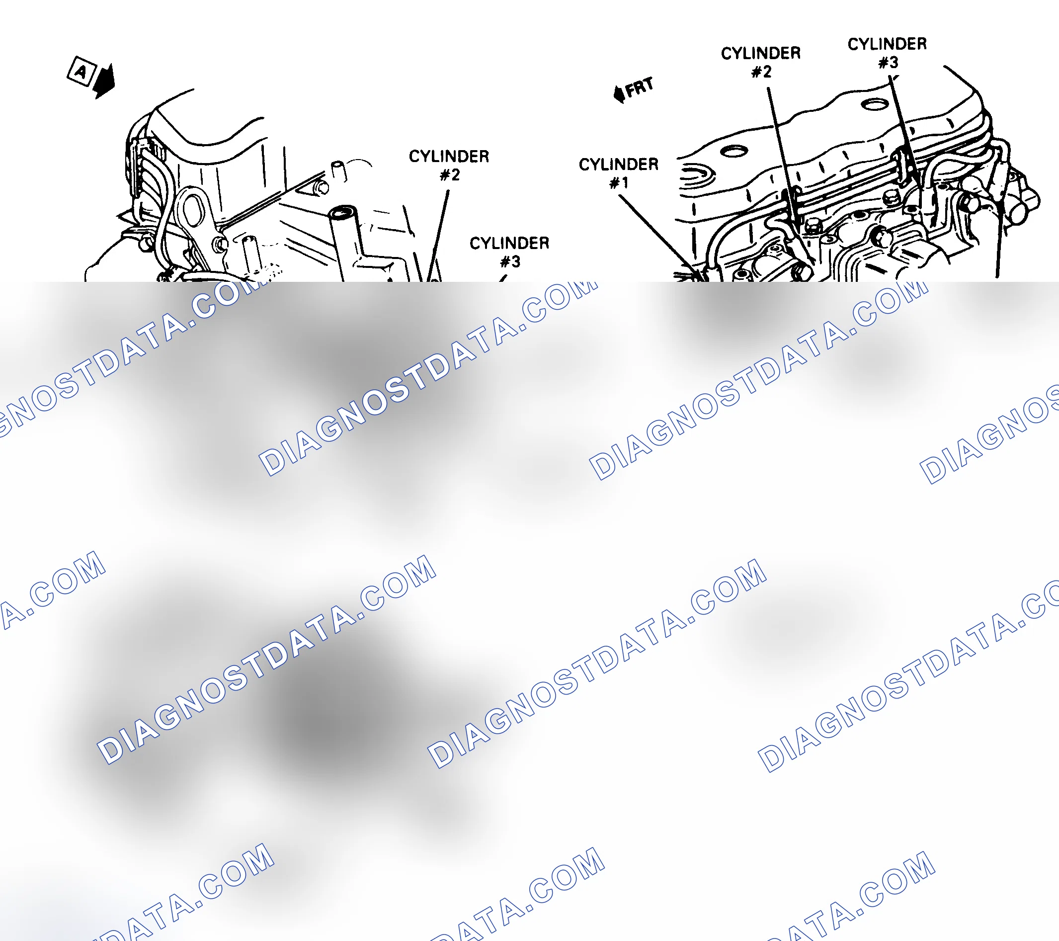 Scheme 4: 2.5L (VIN R) Firing Order & Timing Marks