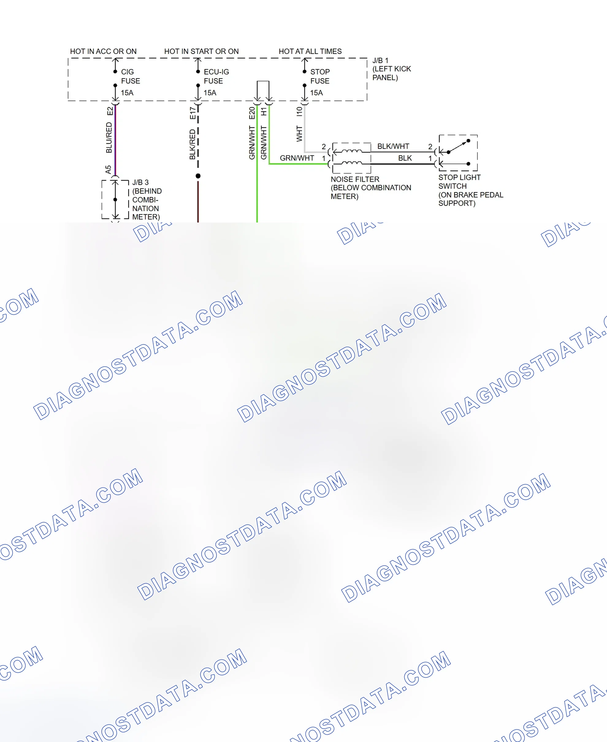 Scheme 93: Shift Interlock System Wiring Diagram (SC300 & SC400)