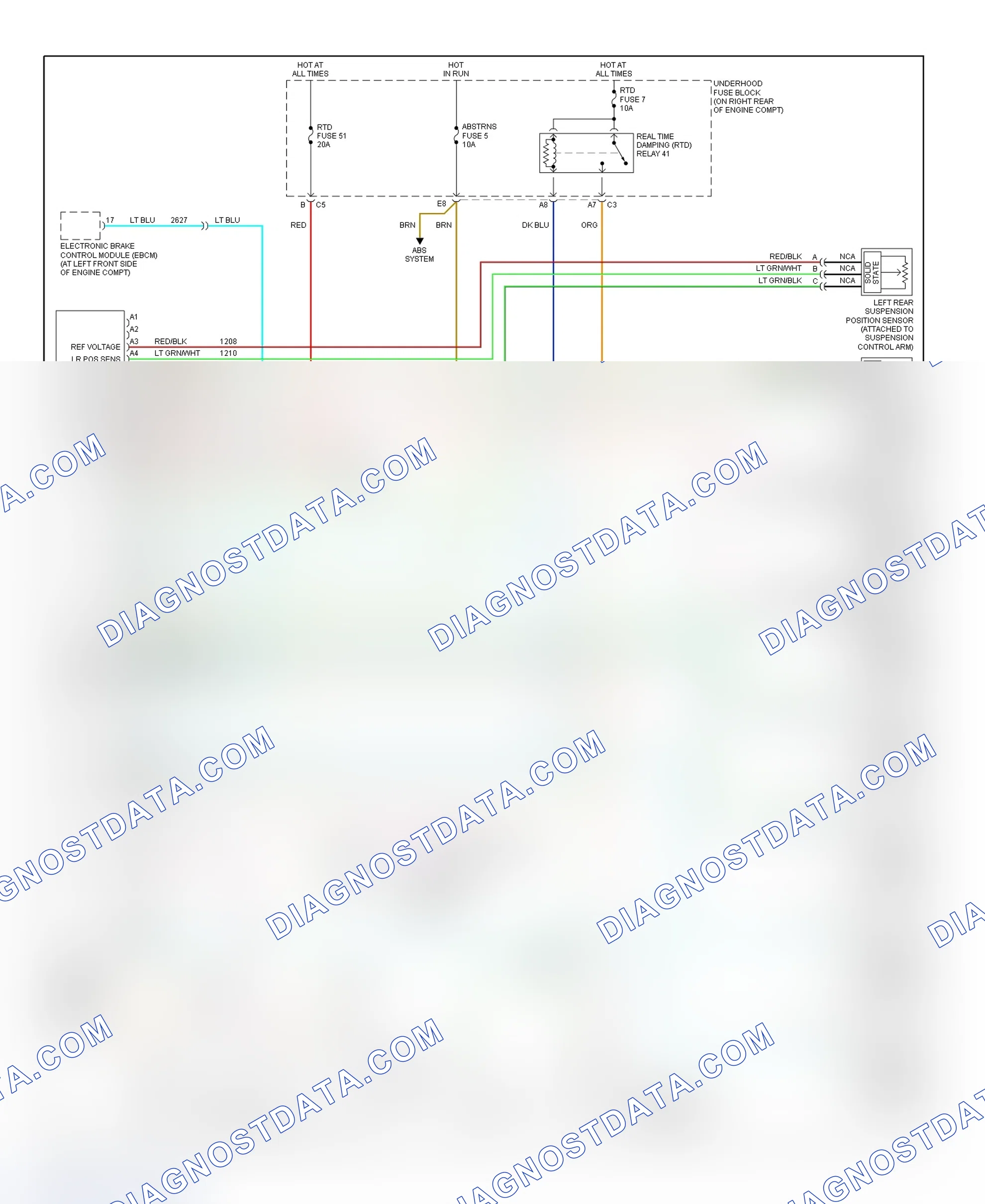 Scheme 26: Real Time Damping (RTD) System Wiring Diagram (Corvette - 2001)