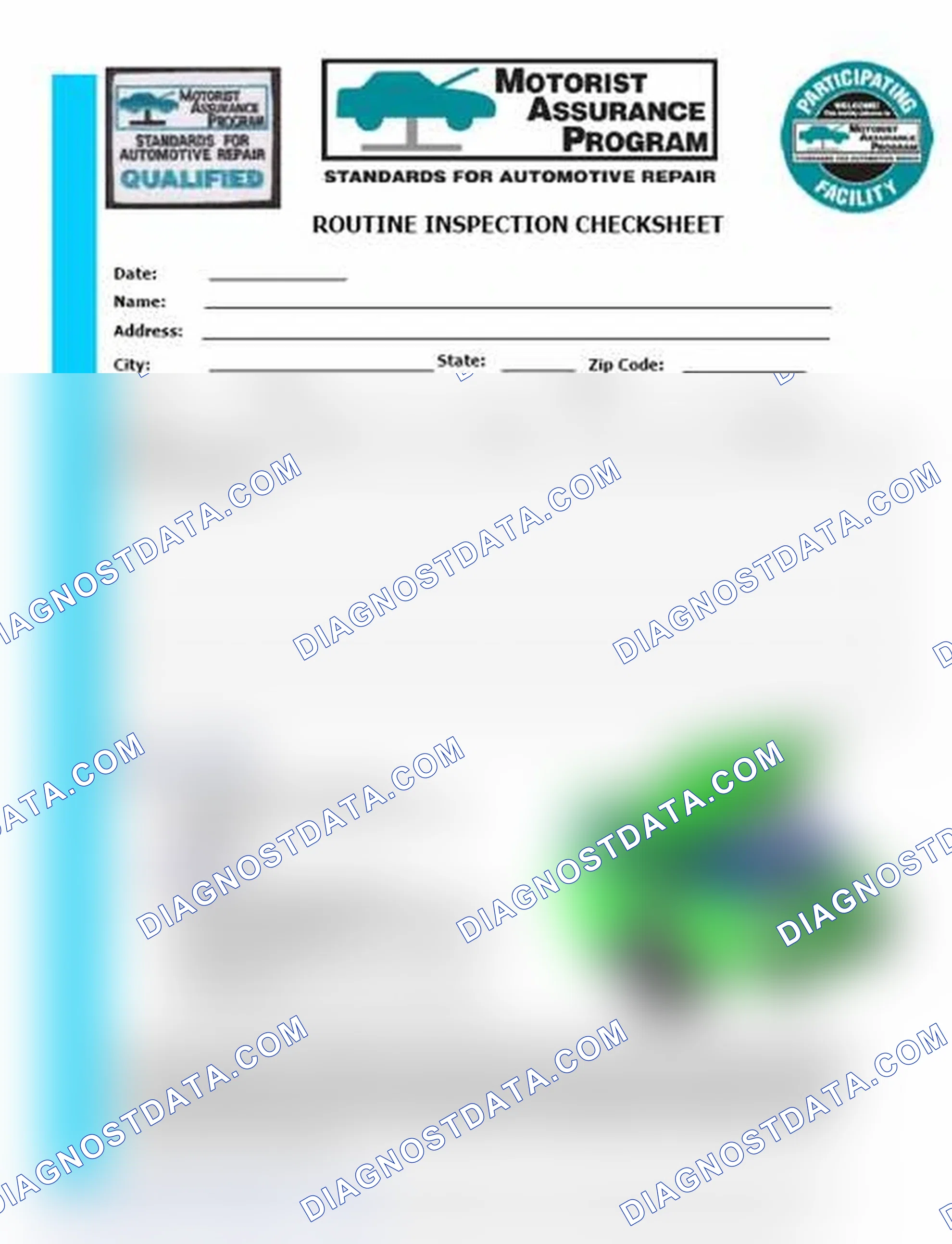 Scheme 26: Routine Inspection Checksheet (1 Of 2)