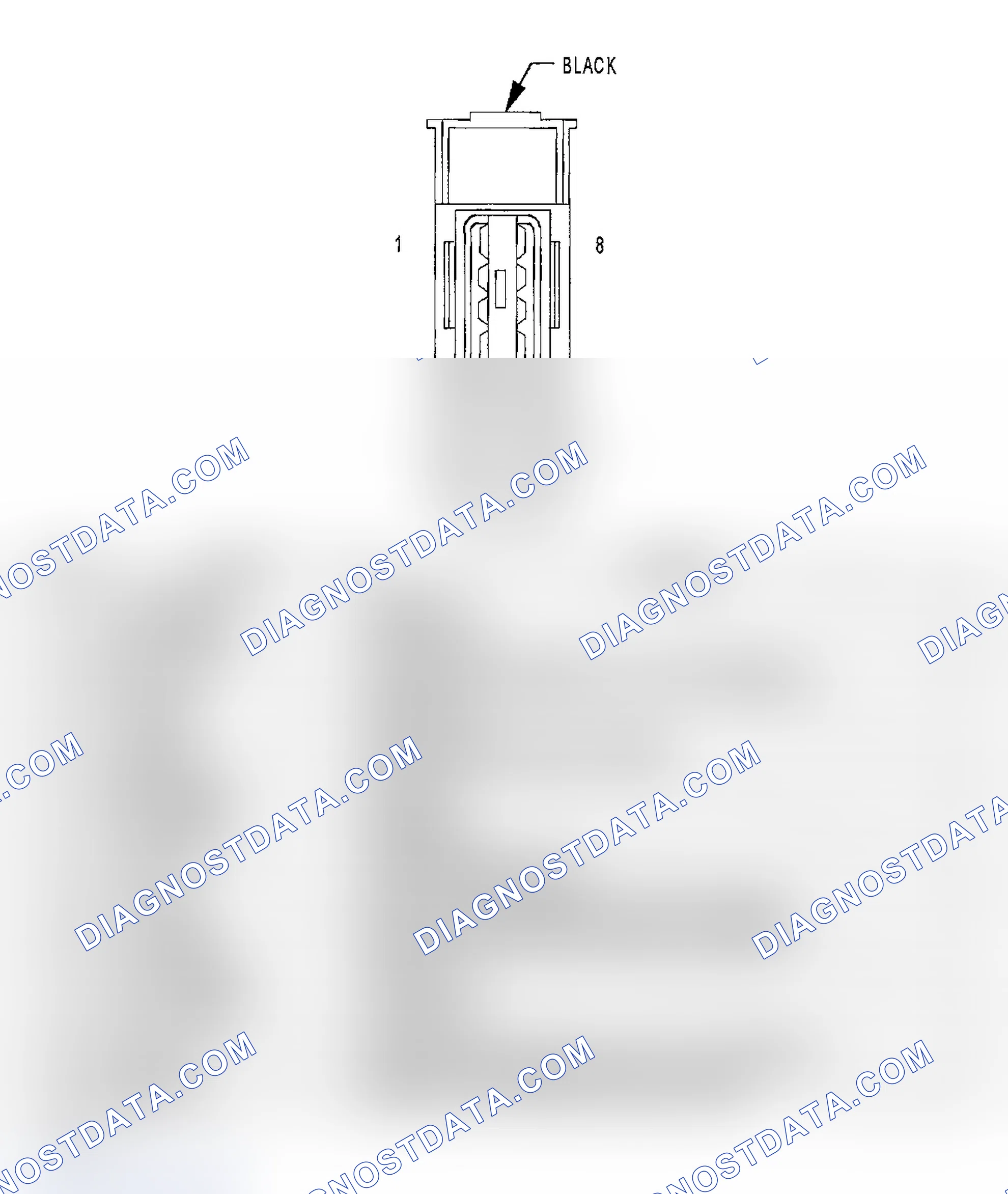 Scheme 785: IGNITION SWITCH CONNECTOR END VIEW