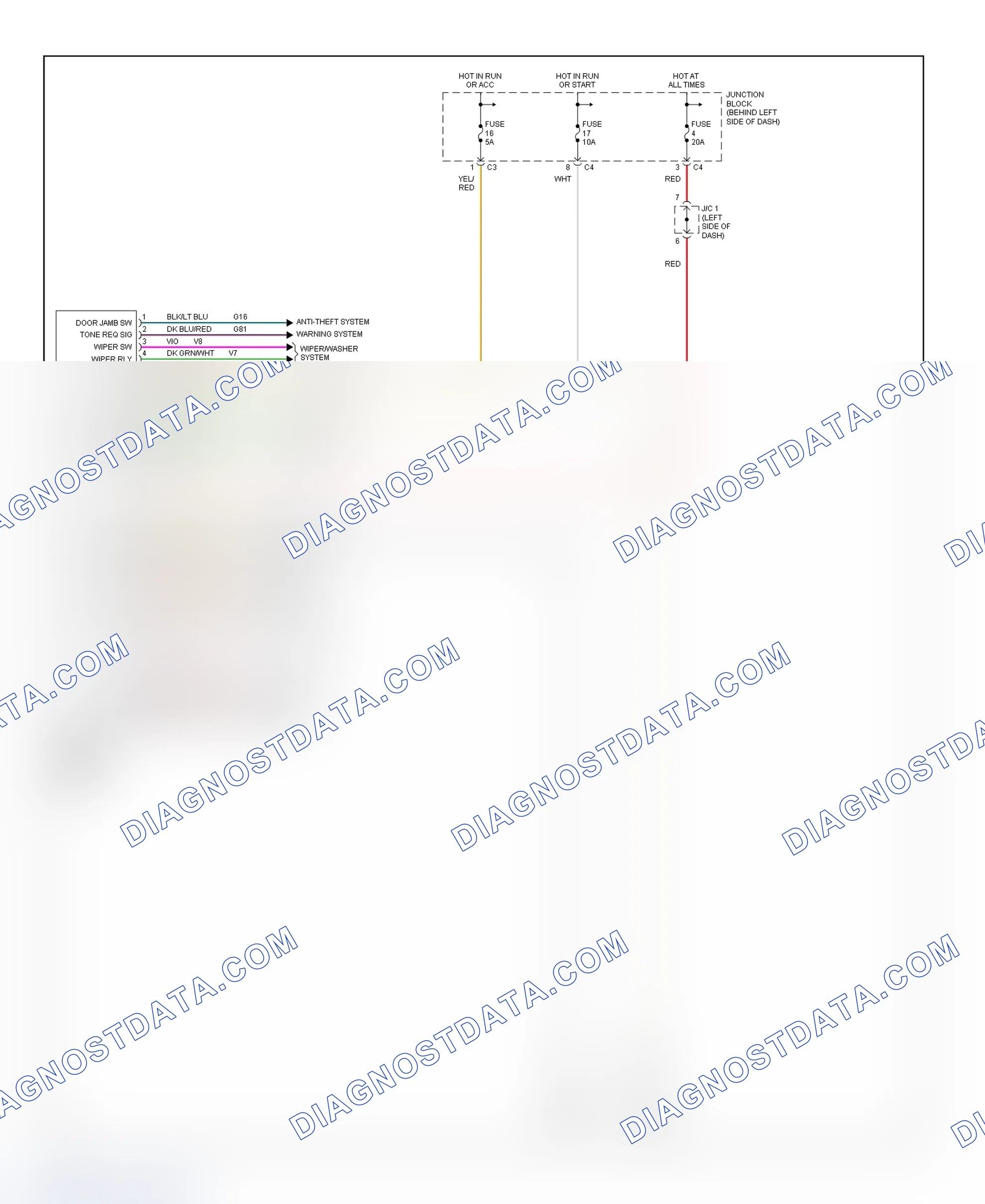 Scheme 82: BCM Wiring Diagram (Ram Van & Ram Wagon)