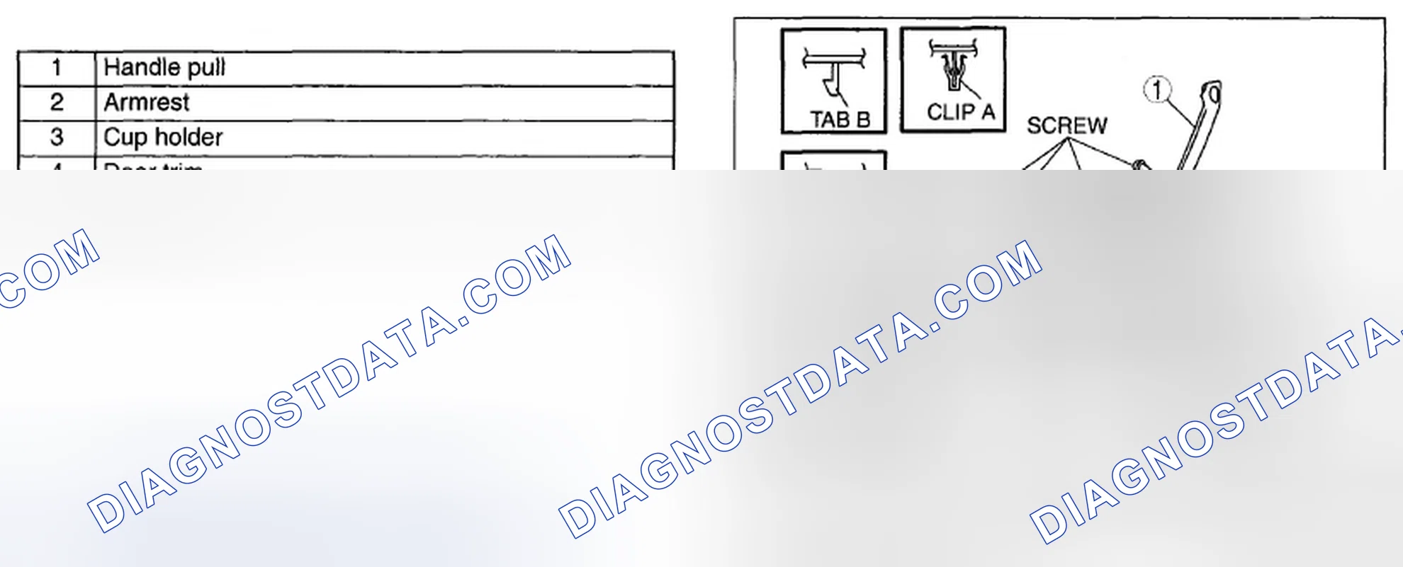 Scheme 35: DOOR TRIM DISASSEMBLY/ASSEMBLY