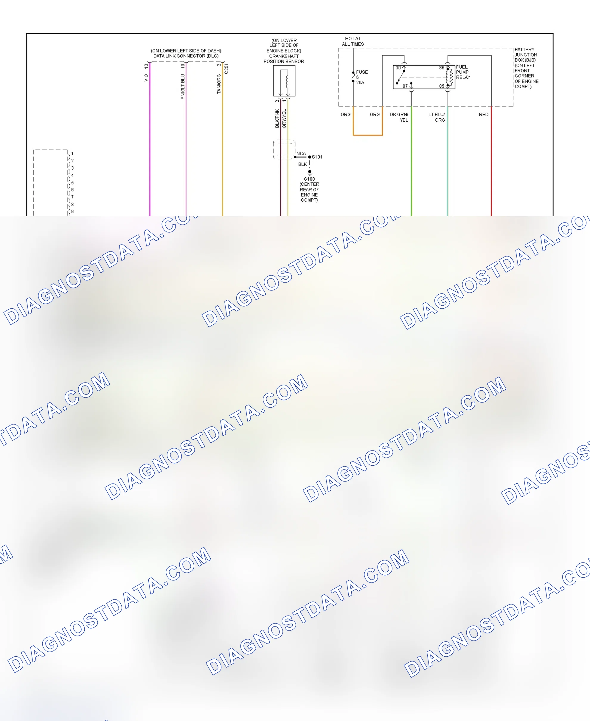 Scheme 51: PCM Wiring Diagram (Escape - 2.0L - 1 Of 3)