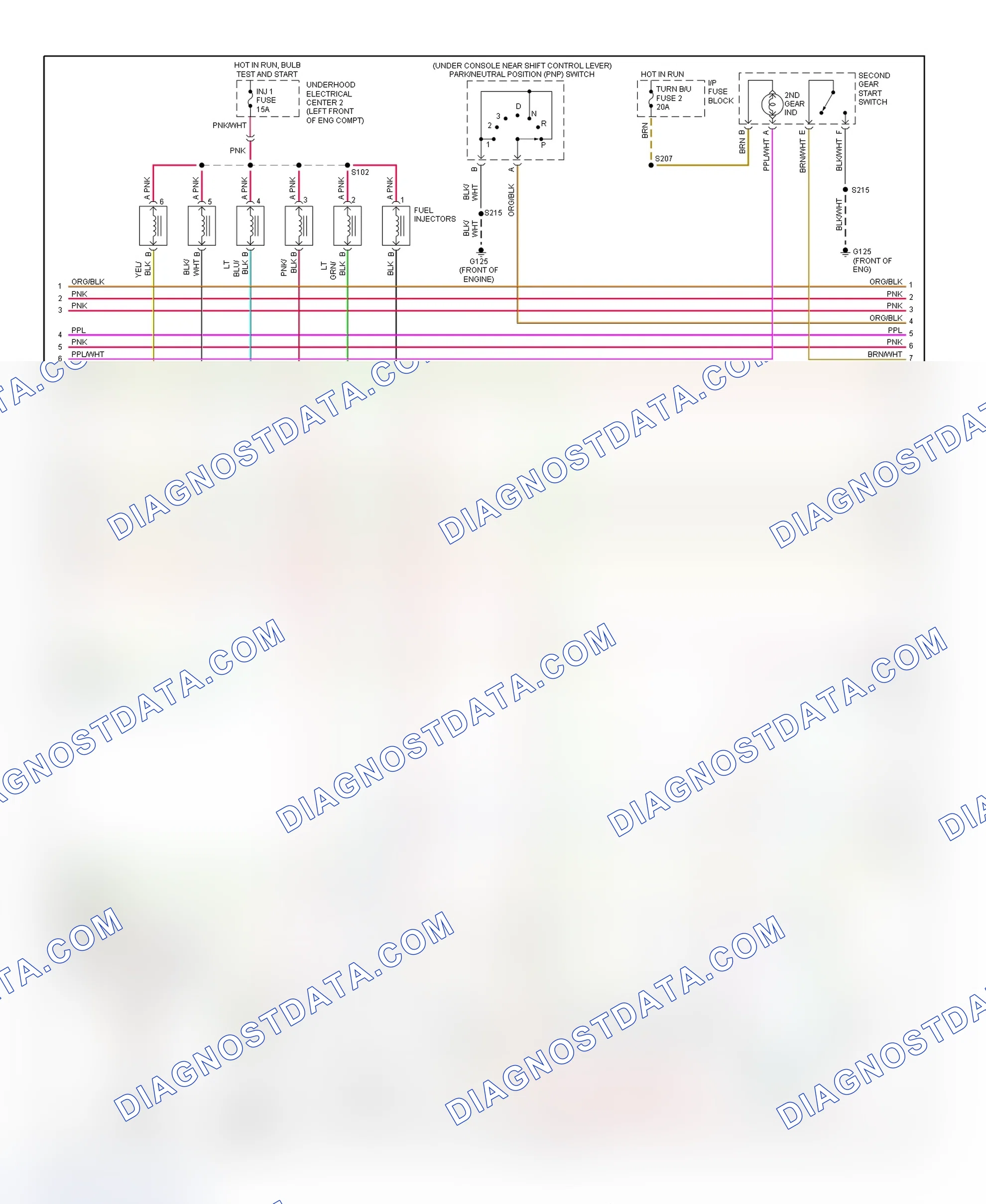 Scheme 24: PCM Wiring Diagram (Camaro & Firebird - 3.8L - 2 Of 4)