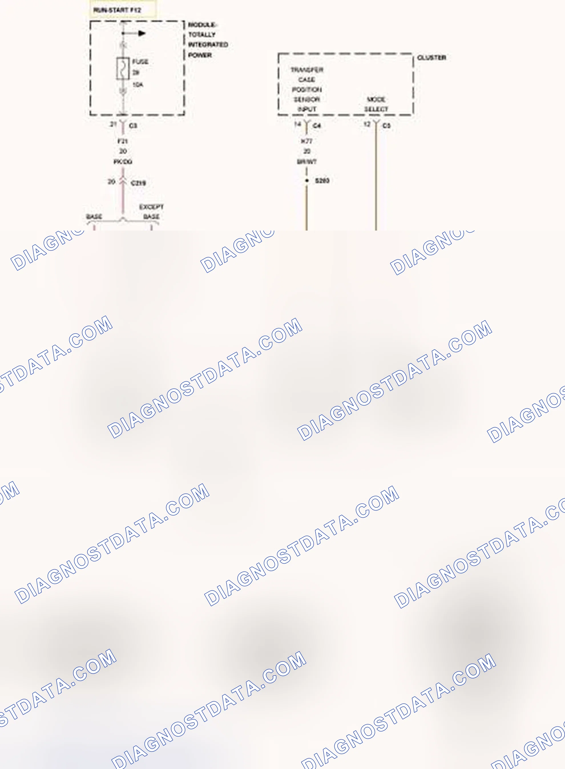 Scheme 934: C1400-TRANSFER CASE RANGE SELECT SWITCH PERFORMANCE