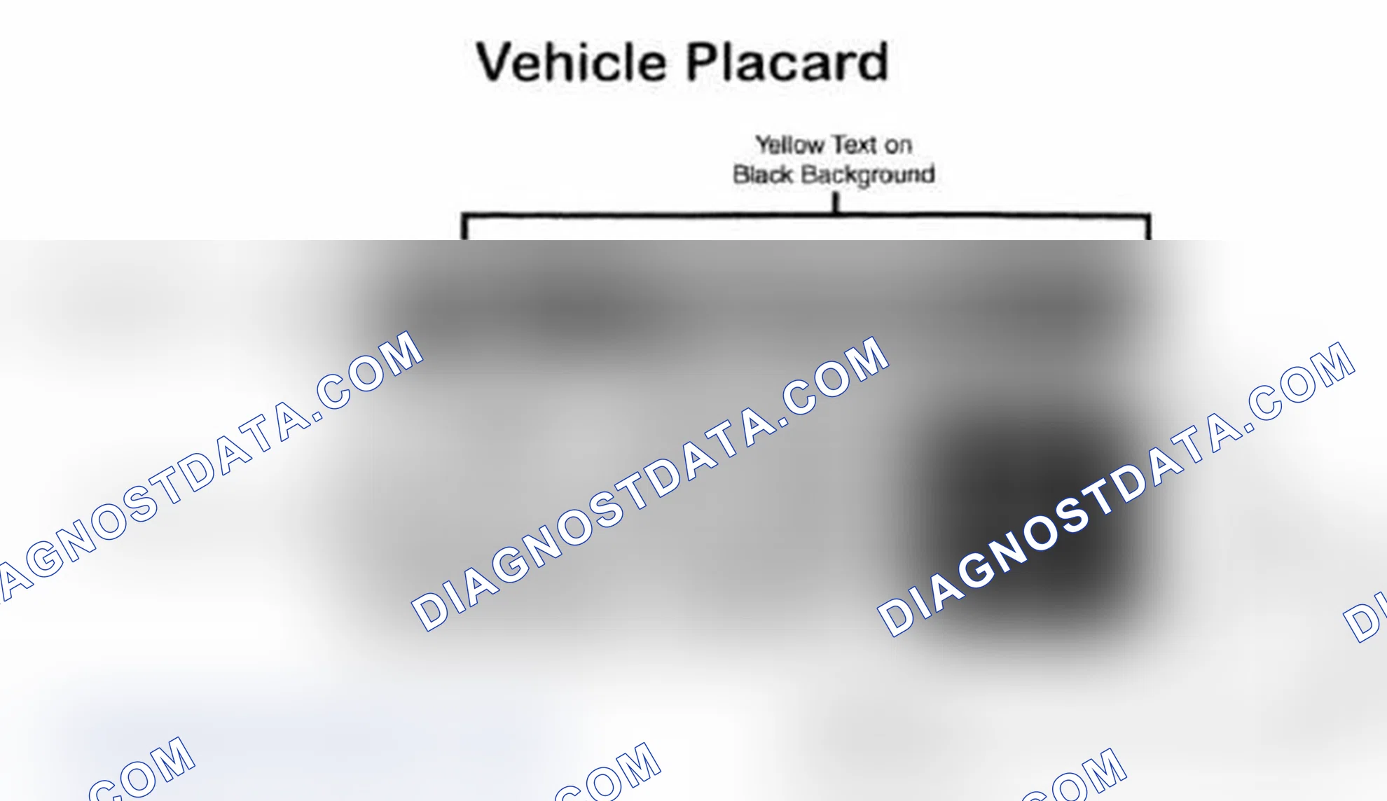 Scheme 28: Vehicle Tire Placard - Typical