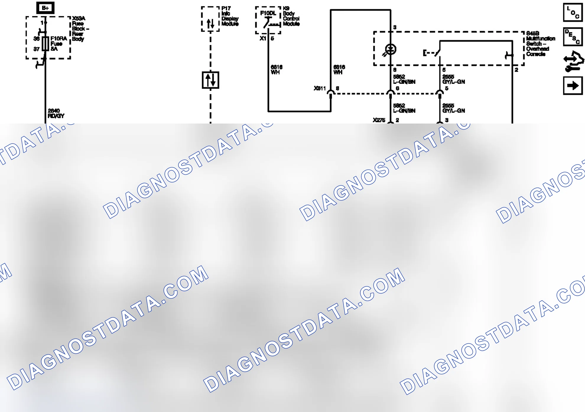 Scheme 1: Front Park Assist Wiring Schematics