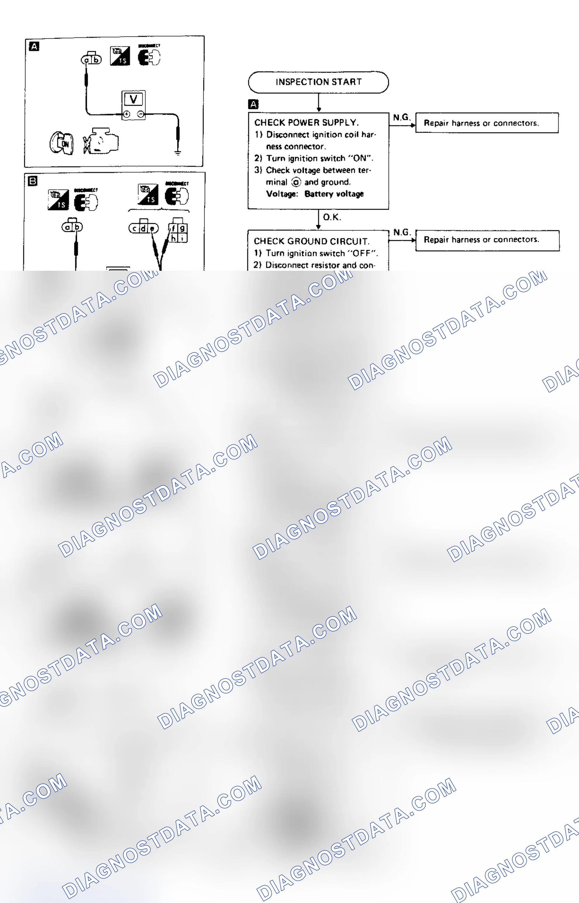 Scheme 10: CODE 21: NO IGNITION REFERENCE (4-CYL. PICKUP)