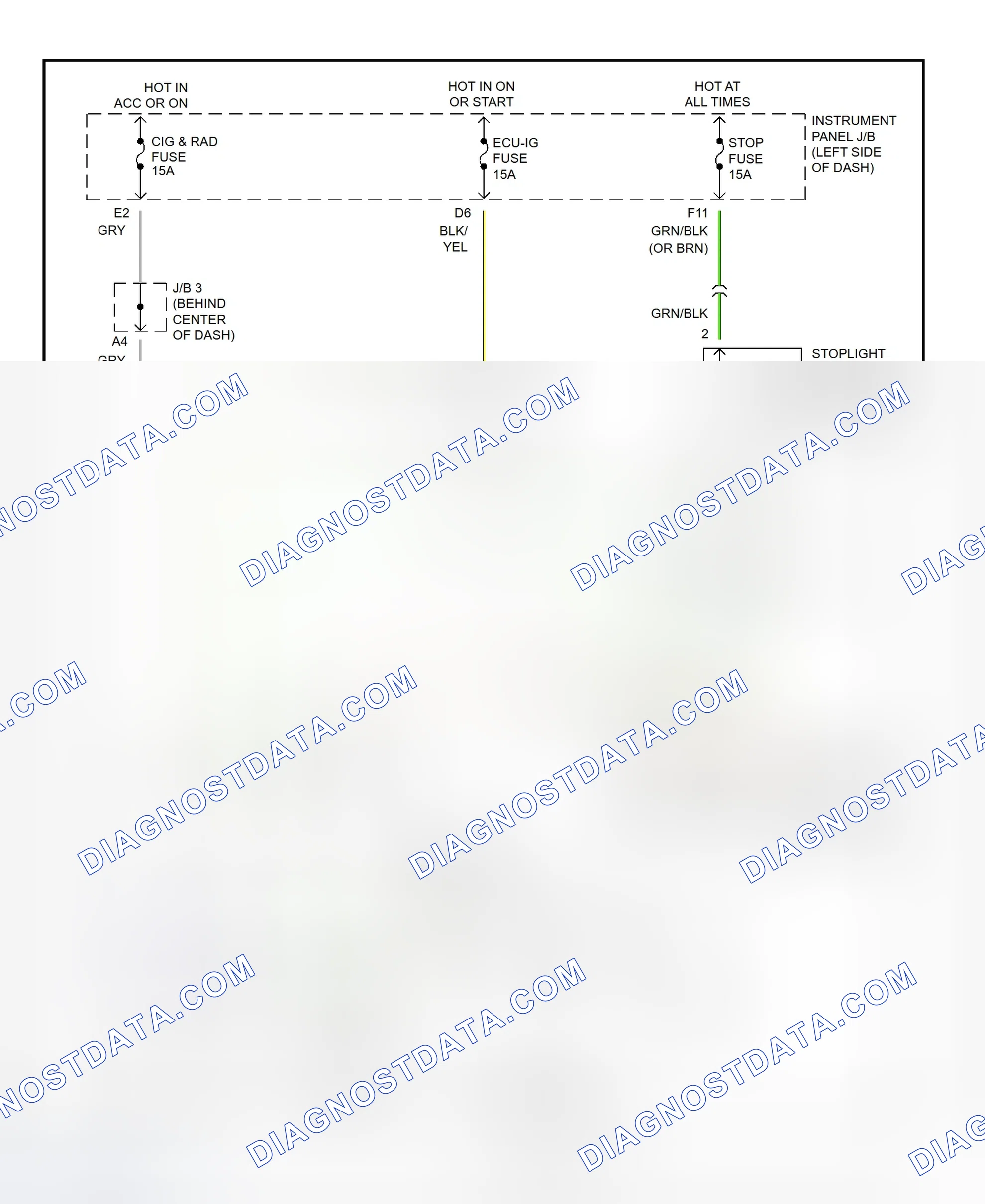 Scheme 12: Shift Interlock System Wiring Diagram (1995-96 Celica)