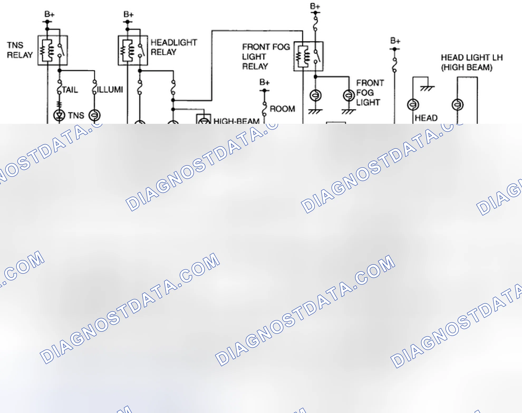 Scheme 67: DRL AND AUTO LIGHT SYSTEM WIRING DIAGRAM