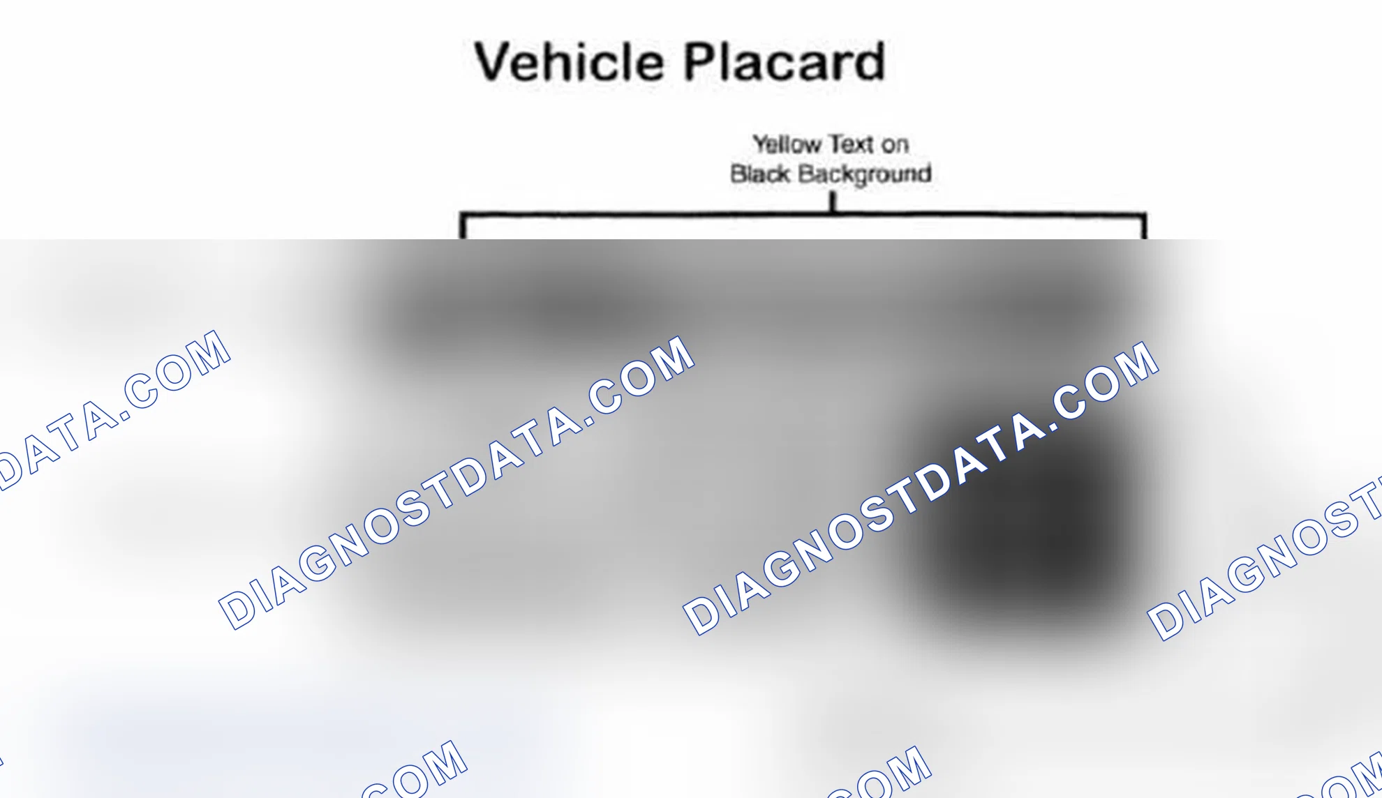 Scheme 28: Vehicle Tire Placard - Typical