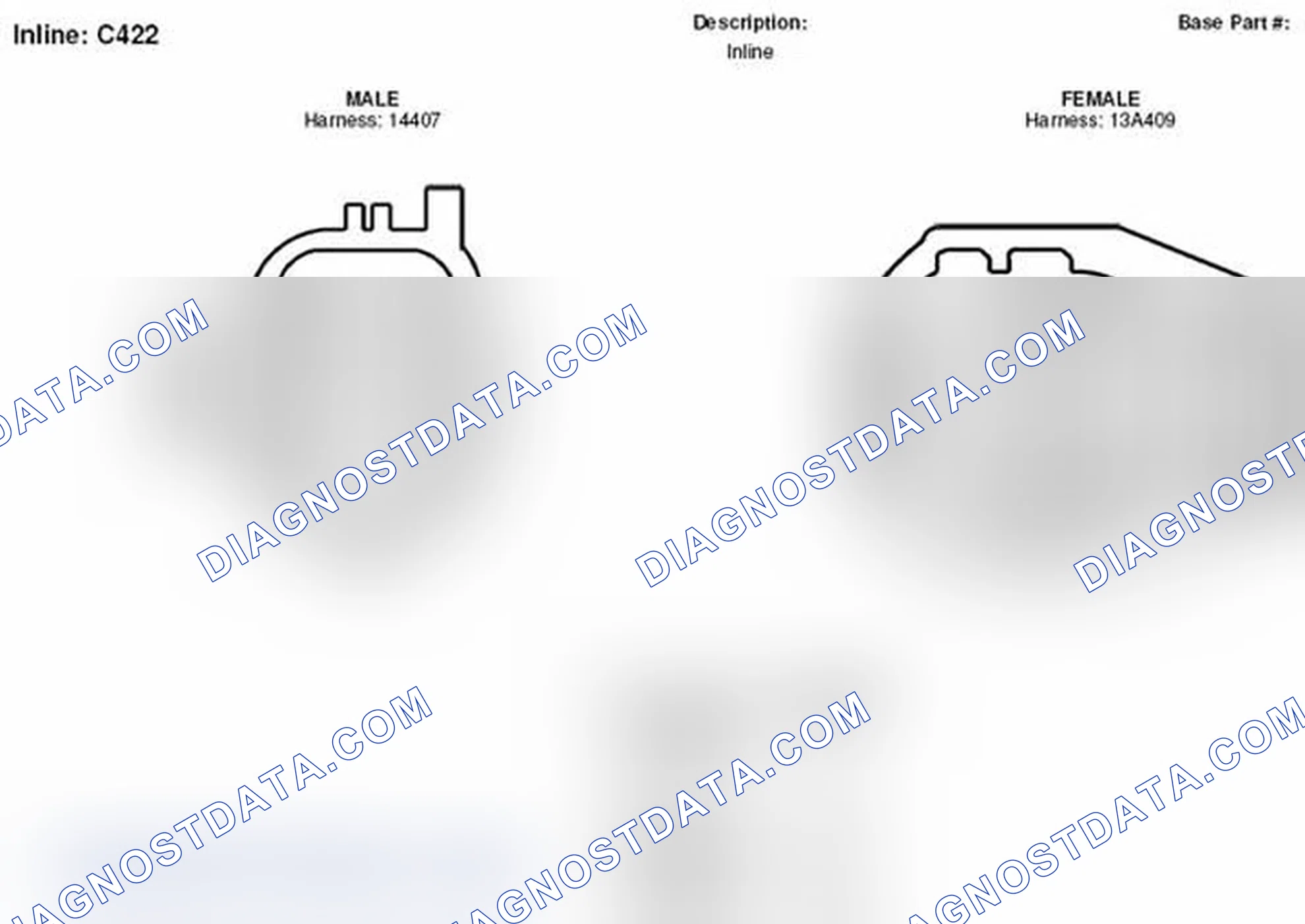 Scheme 172: Inline Connector End View (C422)