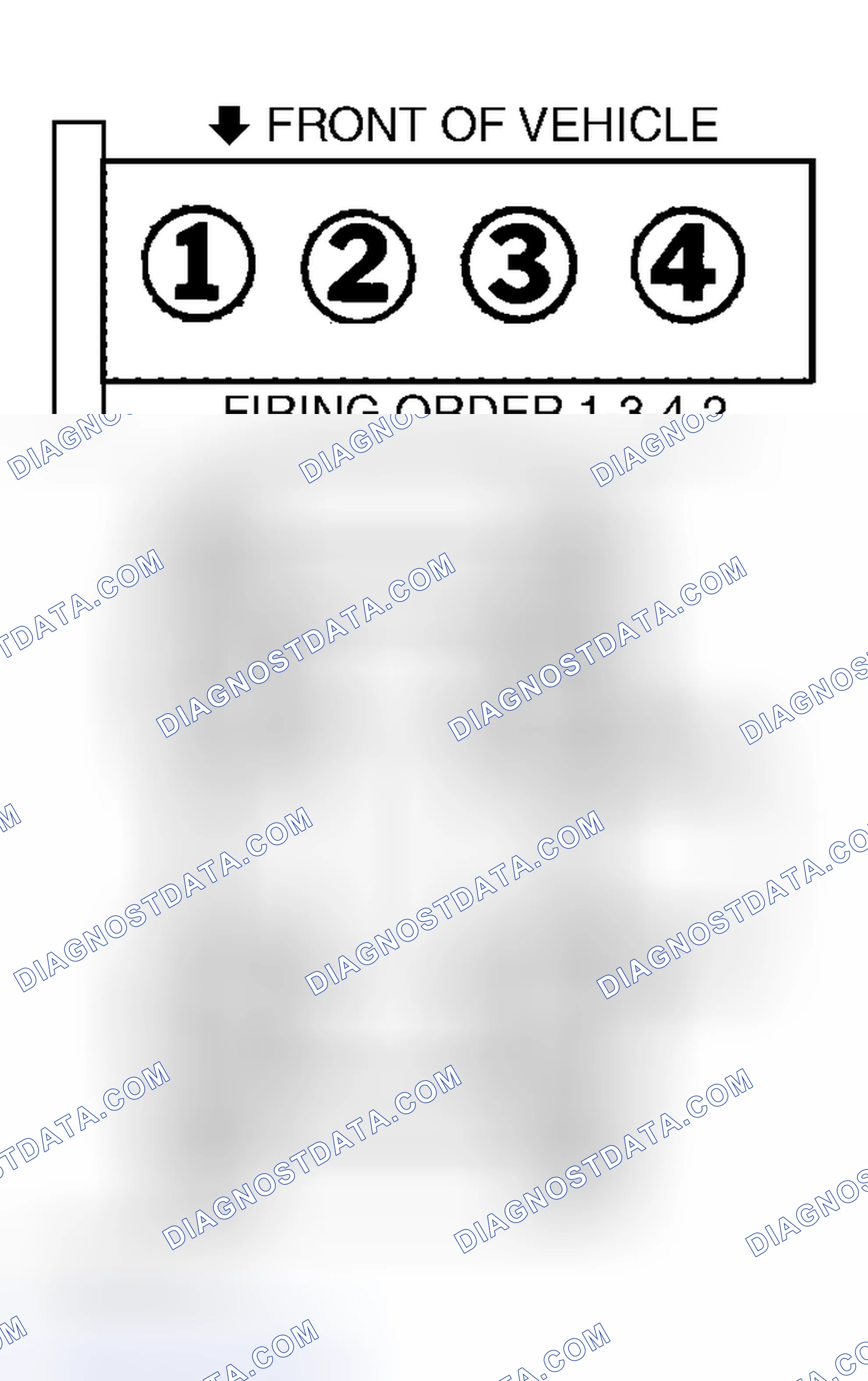 Scheme 7: Firing Order & Coil Pack (626 2.0L)
