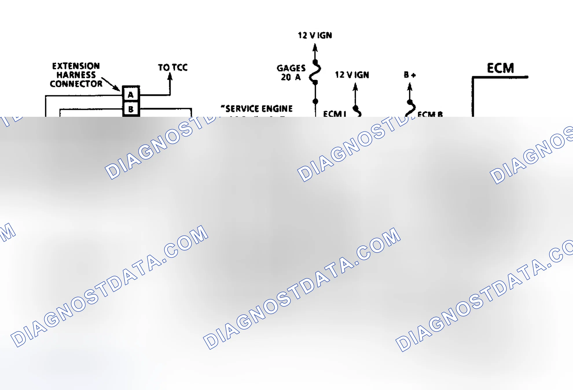 Scheme 8: Diesel Fuel Injection Diagnostic Circuit Schematic (Commercial Van & Van)