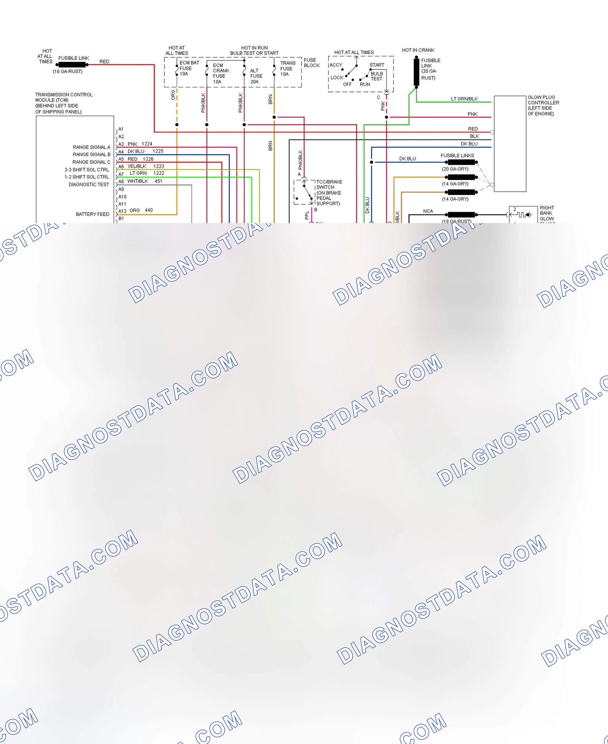 Scheme 275: Wiring Diagram ("P" Series - Commercial - (VIN Y) With 4L80-E)