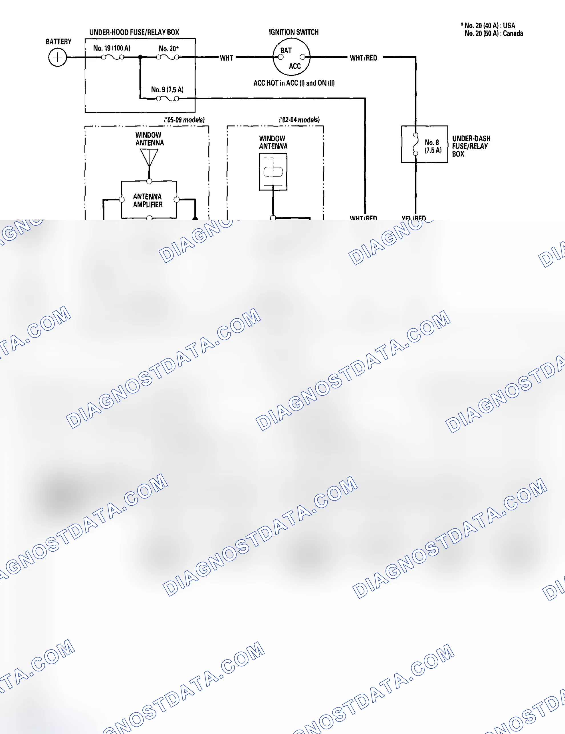 Scheme 4: Circuit Diagram - Without BOSE Sound System