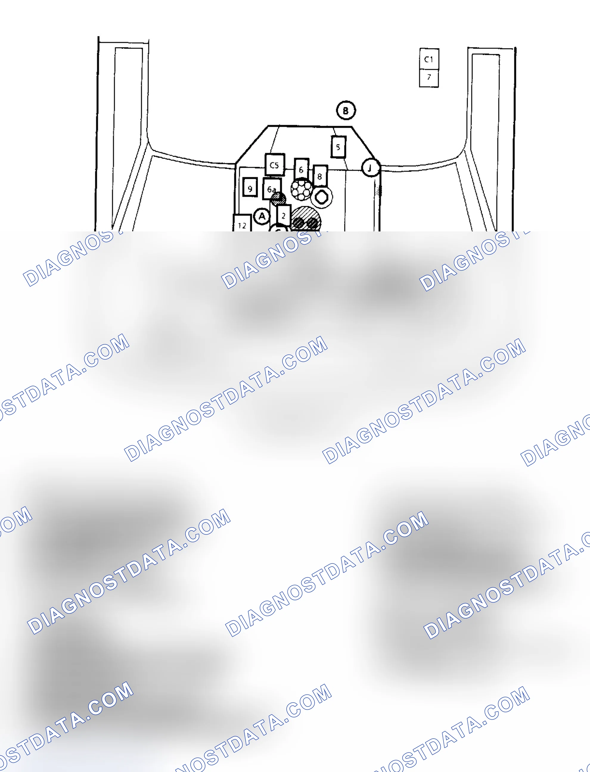 Scheme 53: Component Locations for "G" Series 4.3L