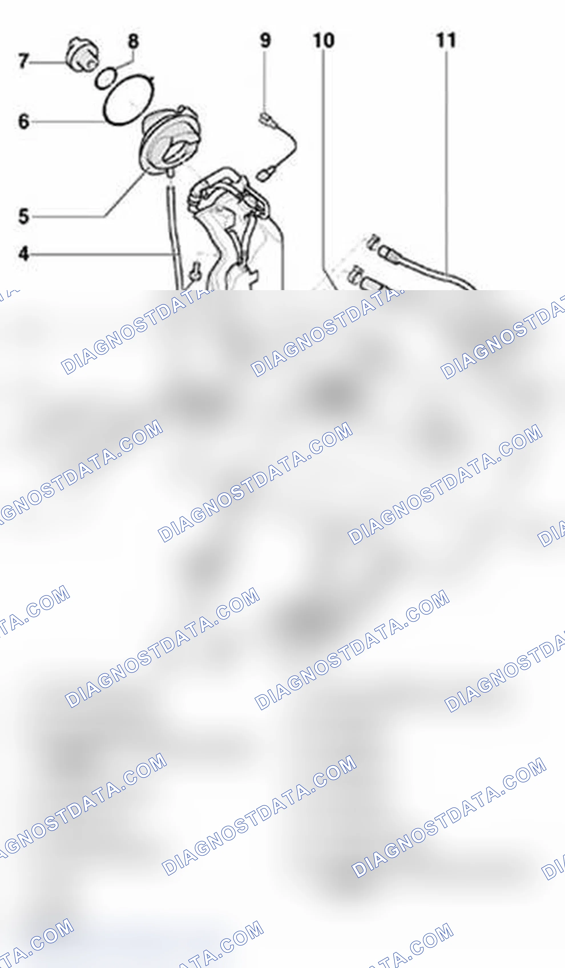 Scheme 557: Fuel Tank With Attachments (FWD) - Component Overview (Part I)