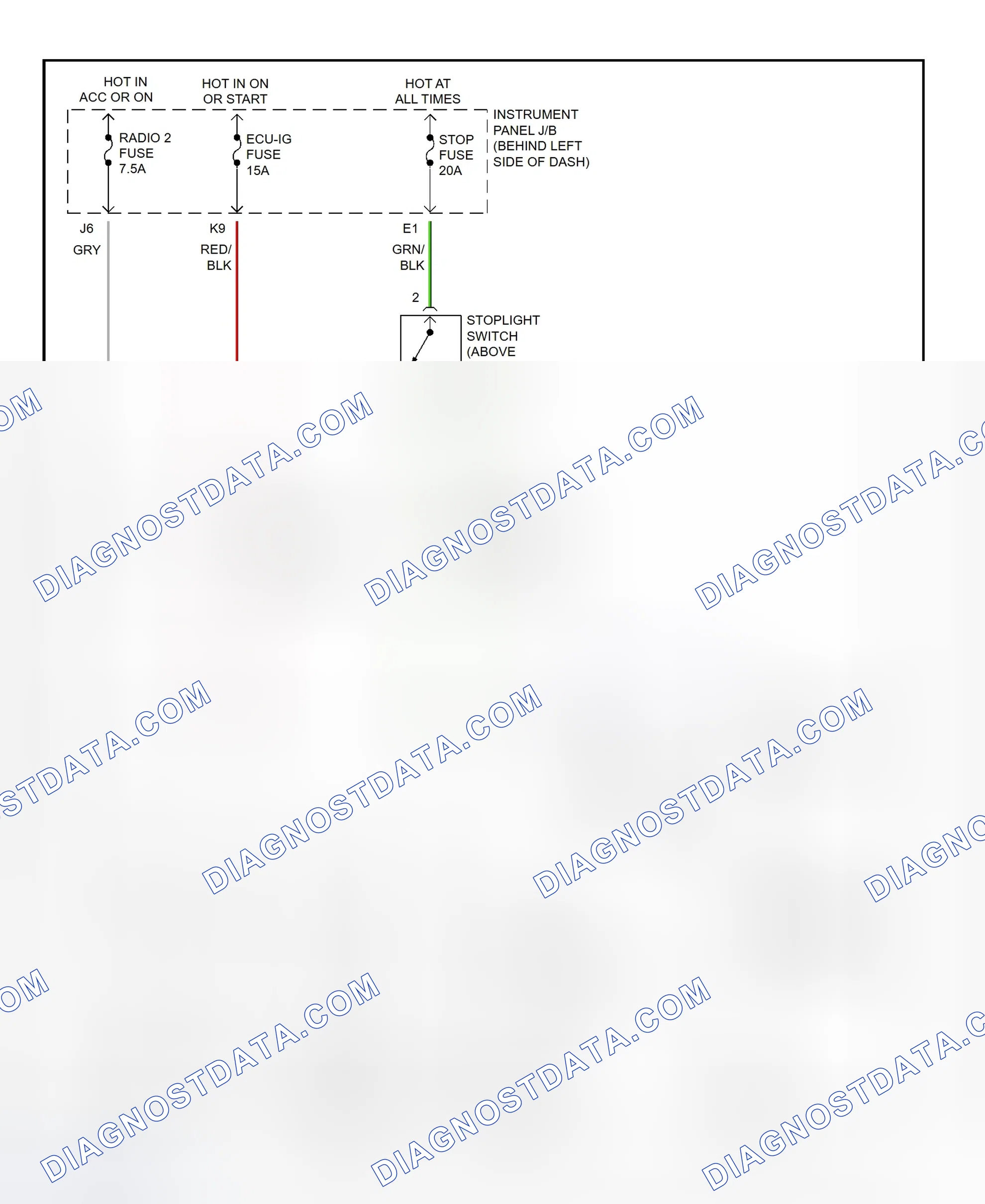Scheme 300: Shift Interlock System Wiring Diagram (2002 - Toyota Highlander)