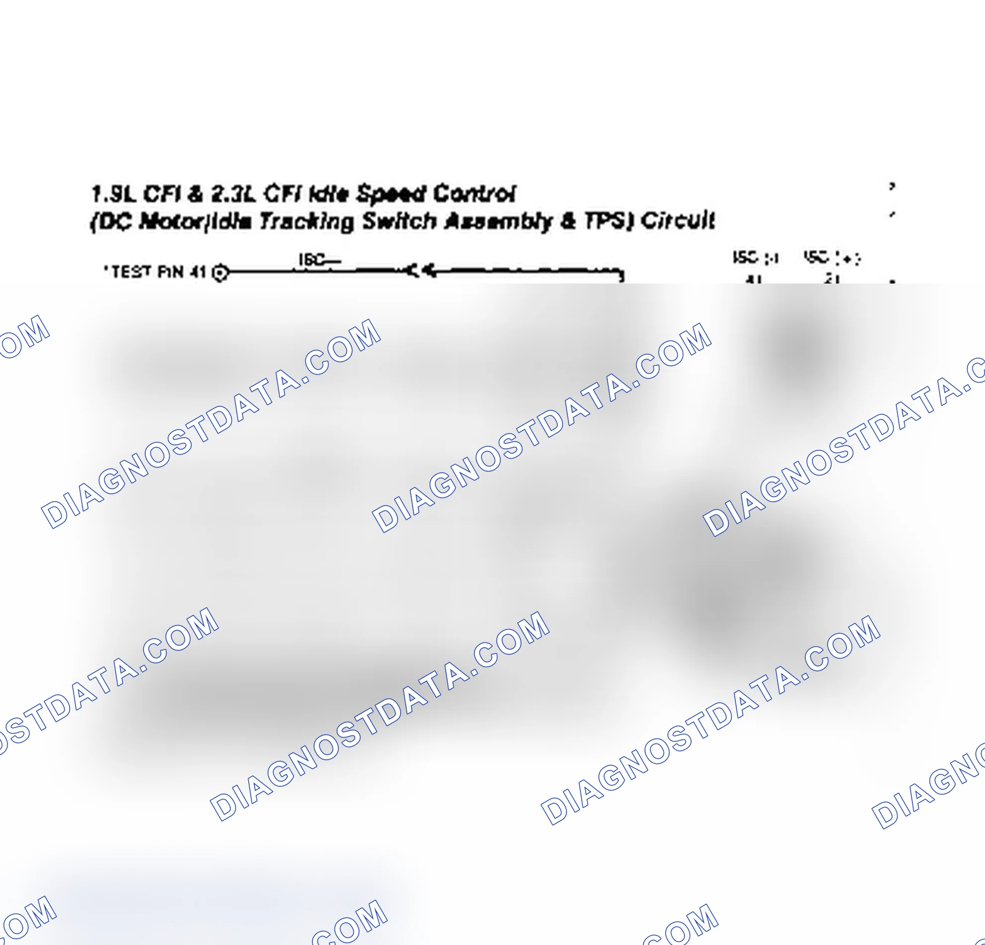 Scheme 76: 1.9L CFI ISC (DC Motor/Idle Tracking Switch Assembly & TPS) Circuit