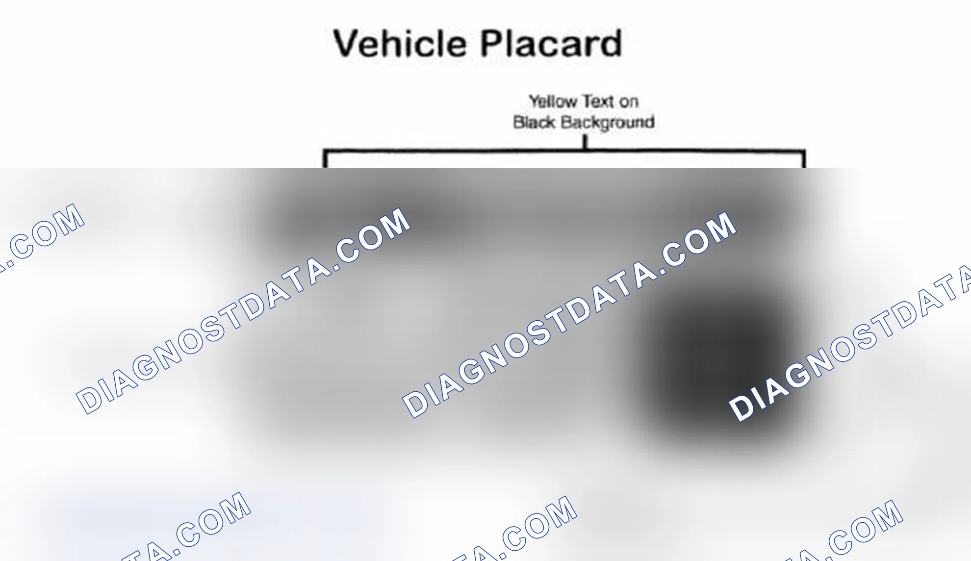 Scheme 28: Vehicle Tire Placard - Typical