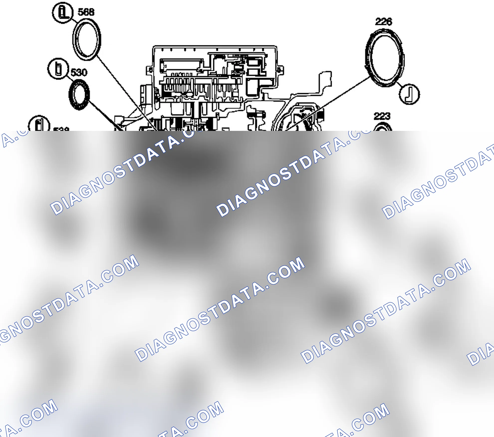 Scheme 74: Bushing, Bearing, and Washer Locations (Gen 2/Hybrid)