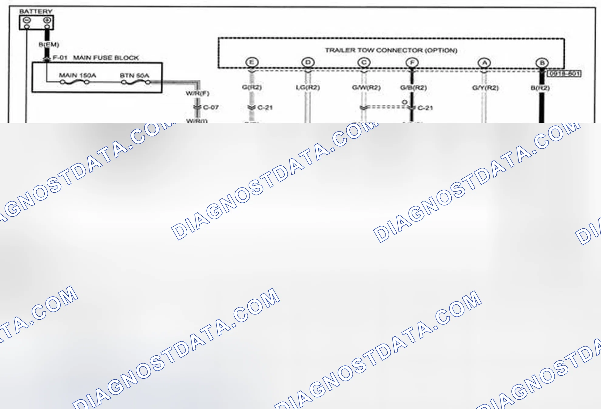 Scheme 270: Trailer Tow System Wiring Diagram - 0918-8 (1 Of 2)