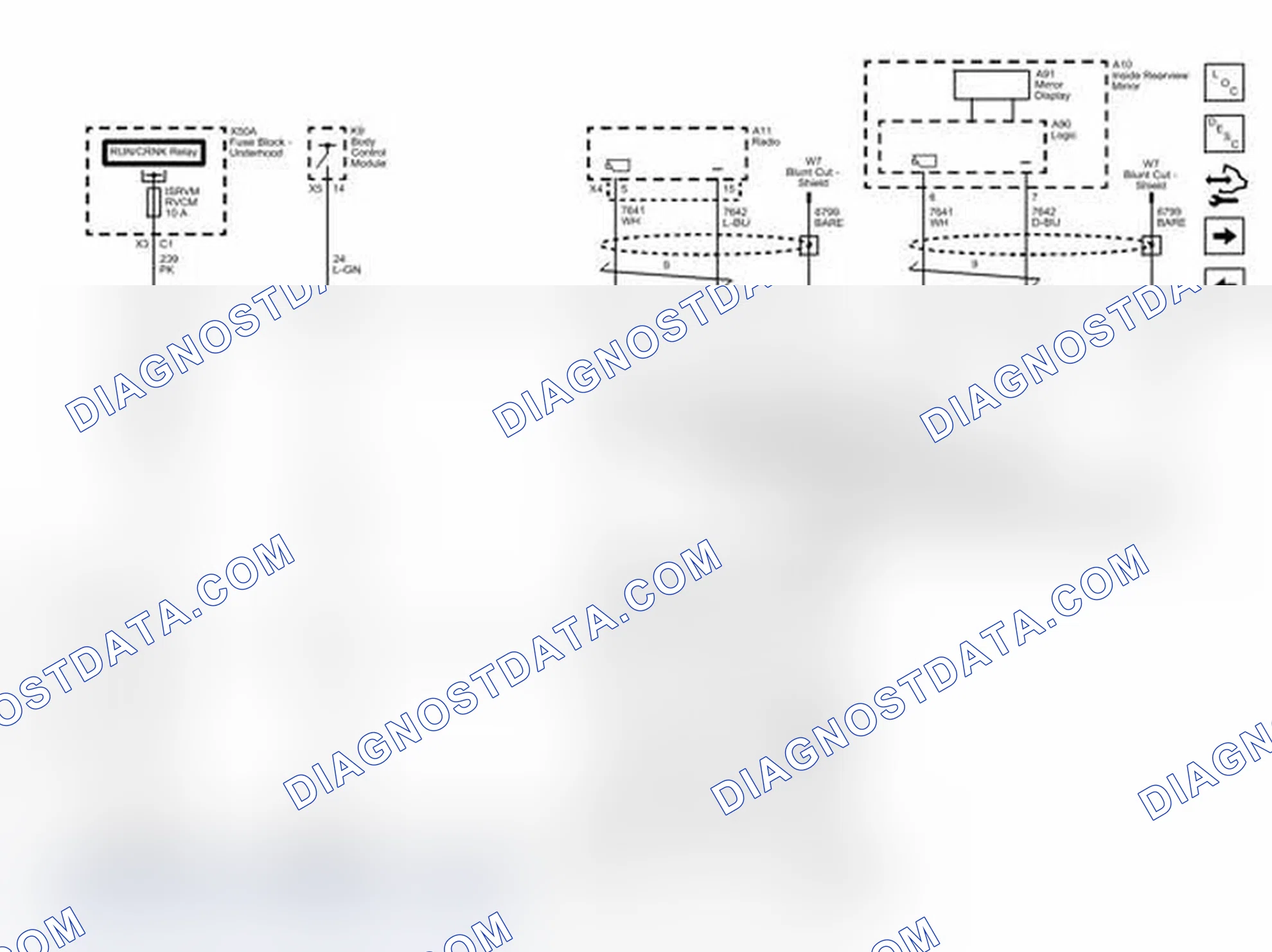 Scheme 2: Rear Vision Camera (with UYS) Wiring Schematics