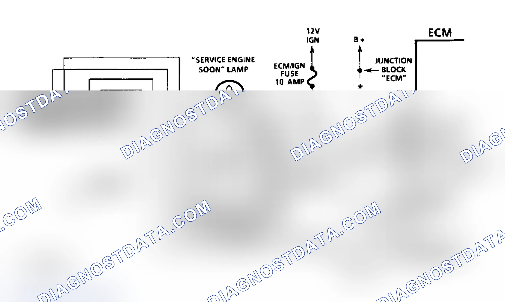 Scheme 15: Diesel Fuel Injection Diagnostic Circuit Schematic (Except Commercial Van & Van)