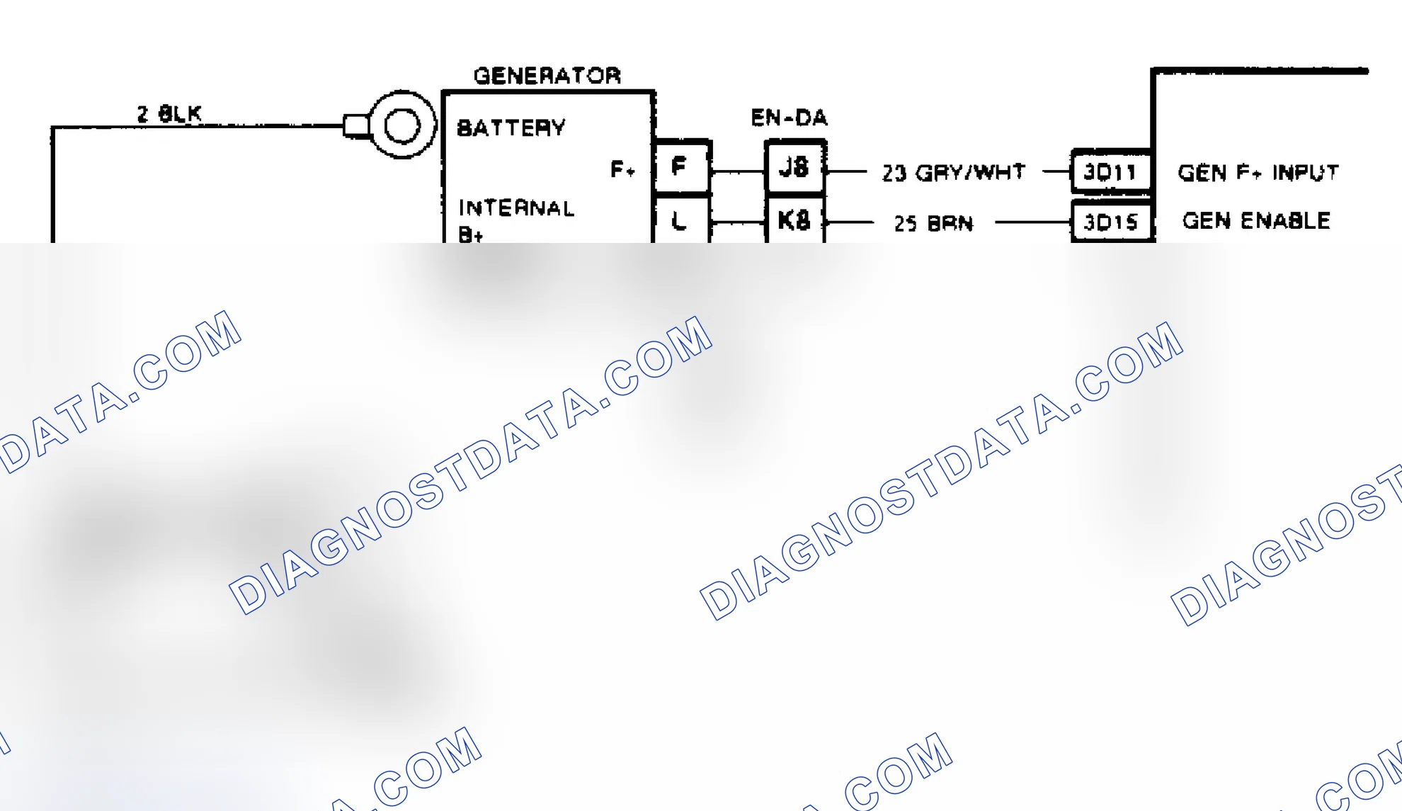 Scheme 159: Code B410, Wiring Diagram (Toronado) Charging System Circuit Fault