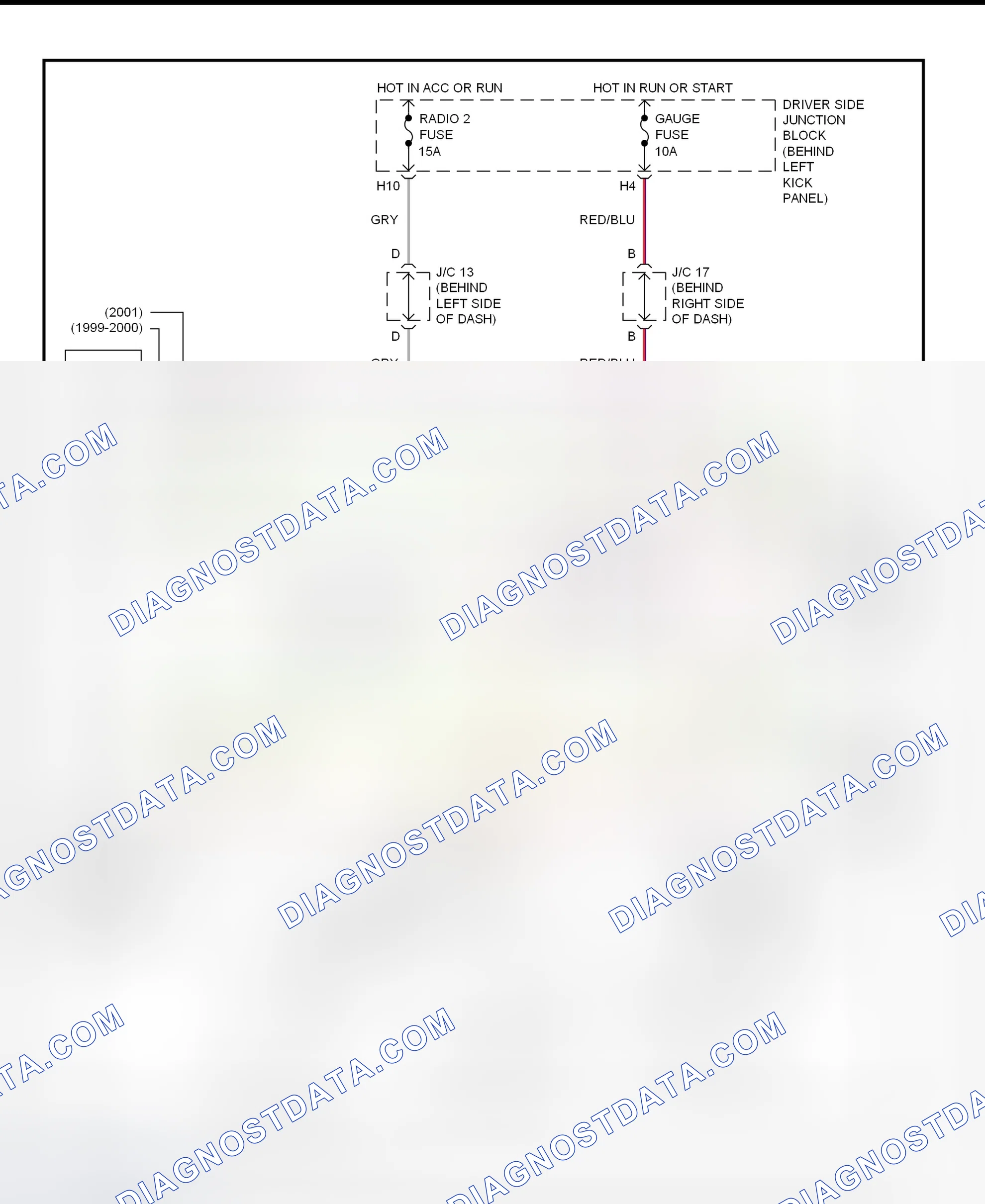 Scheme 290: Shift Interlock System Wiring Diagram (2001 - Lexus GS300)