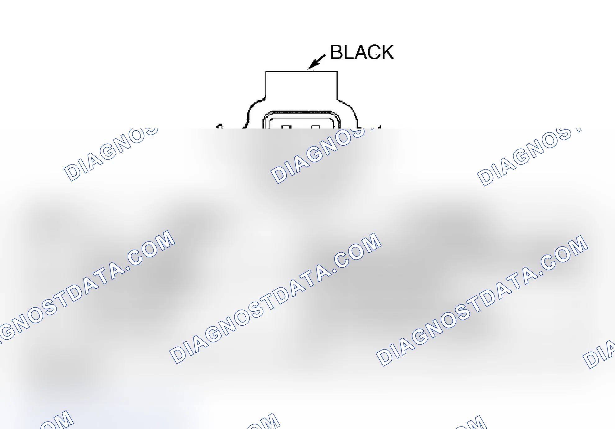 Scheme 750: A/C PRESSURE TRANSDUCER CONNECTOR END VIEW