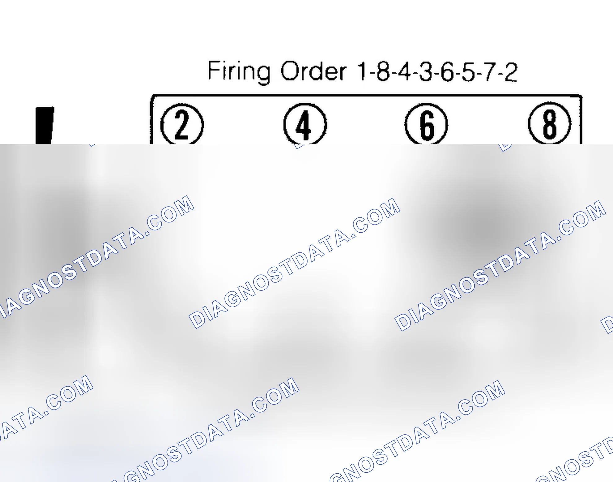 Scheme 6: Firing Order & Timing Marks (5.0L, 5.7L & 7.4L)