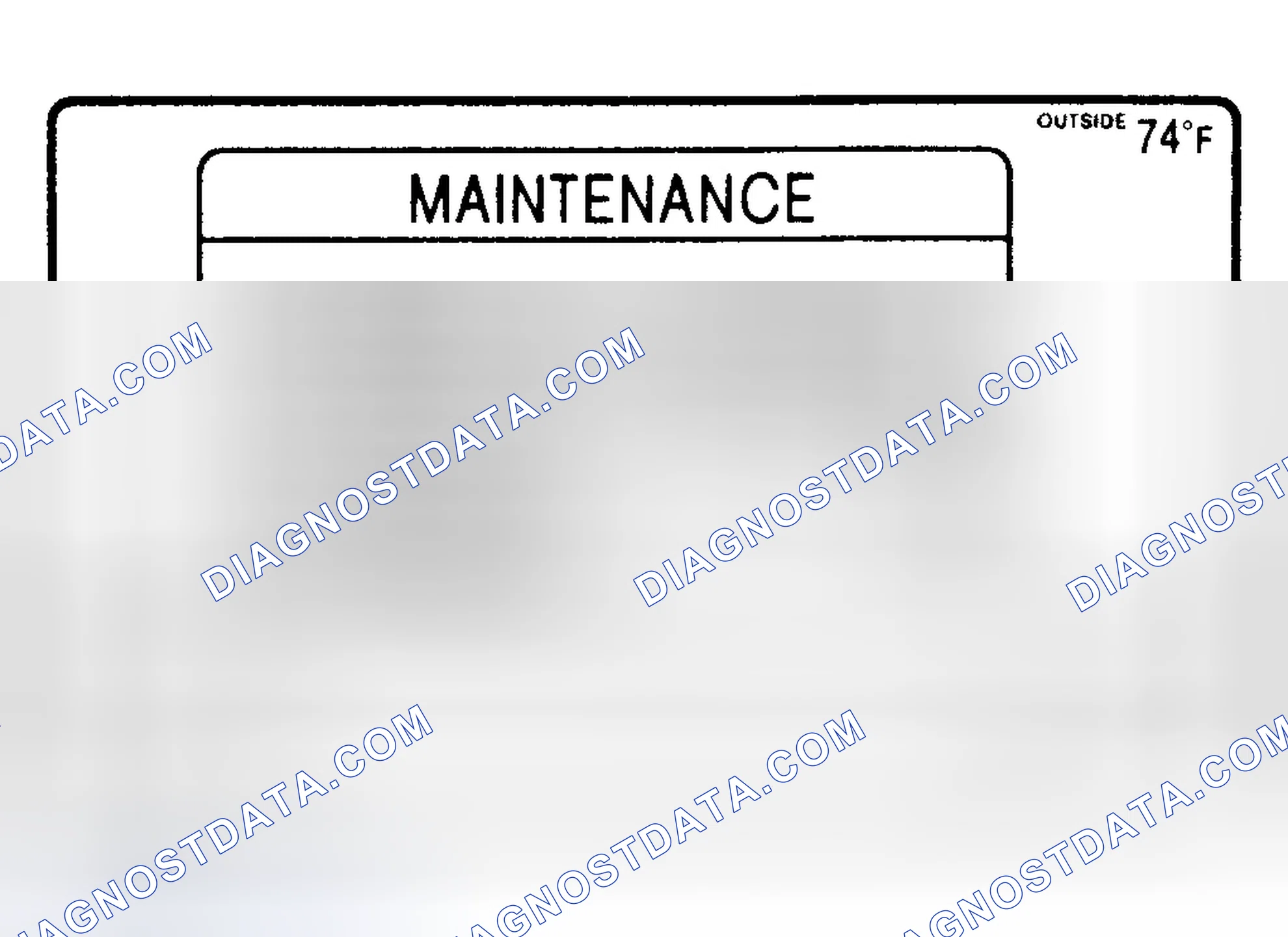 Scheme 2: MAINTENANCE INTERVAL RESET - PROCEDURE 1