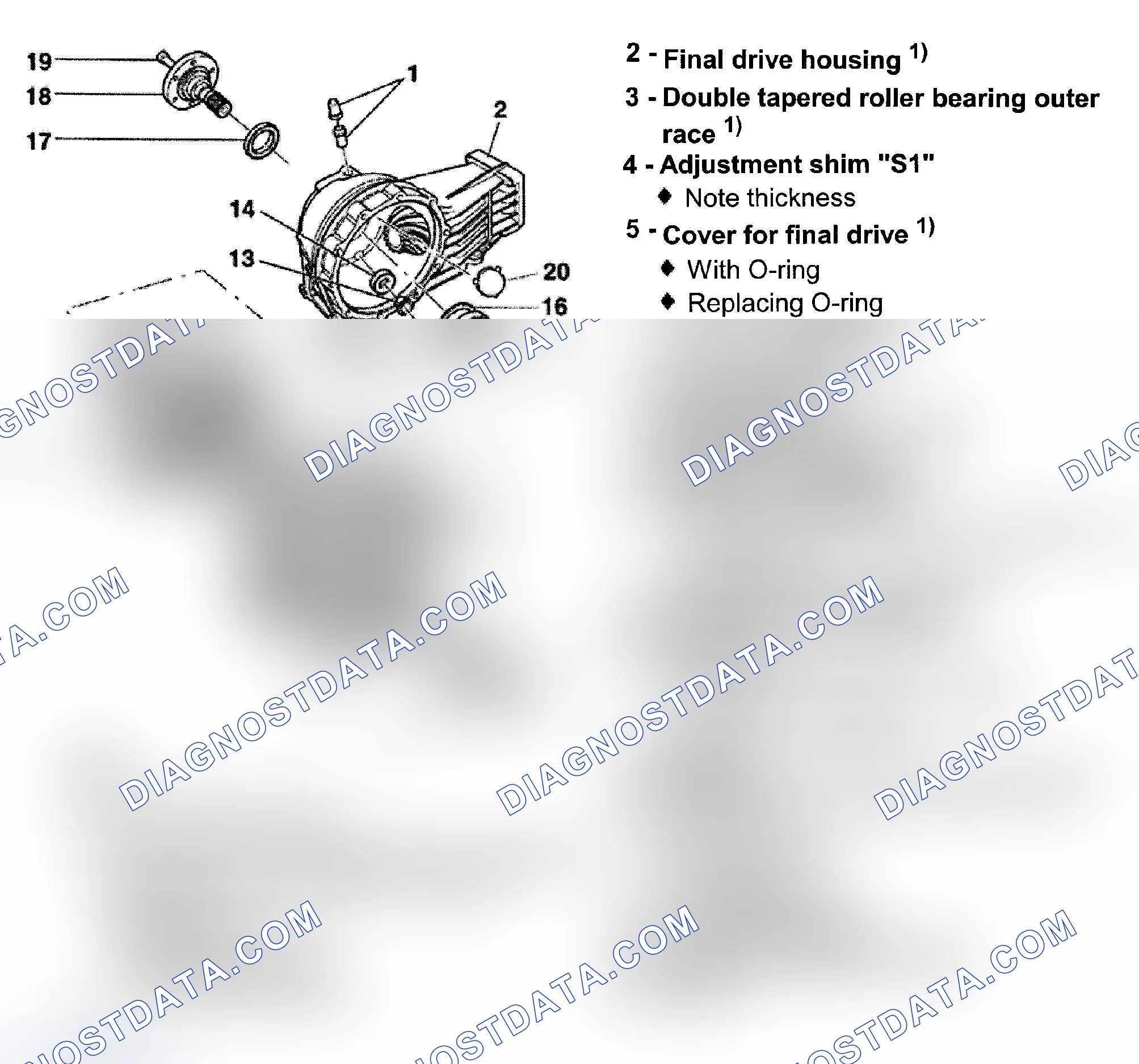 Scheme 322: DIFFERENTIAL (REAR), REMOVING & INSTALLING