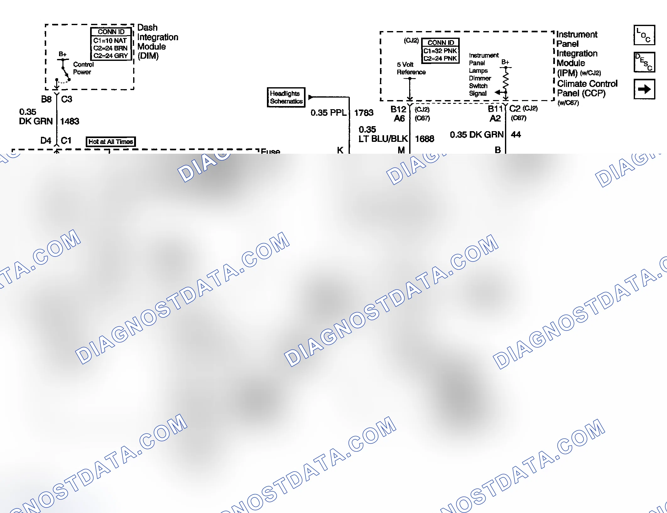 Scheme 17: INTERIOR LIGHTS DIMMING SCHEMATICS