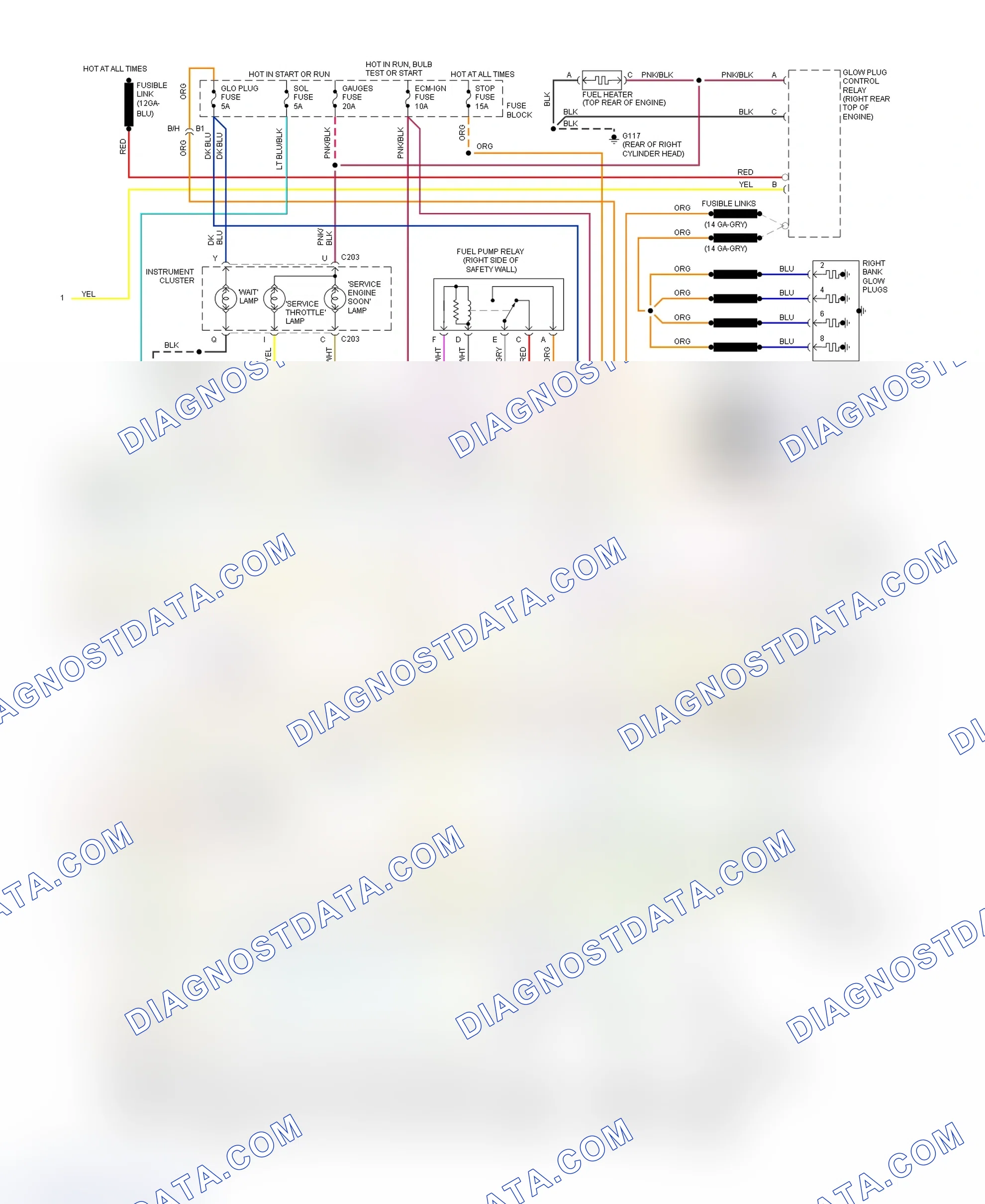 Scheme 265: Wiring Diagram (Blazer, Pickup, Sierra, Suburban & Yukon - With M/T - 2 Of 2)