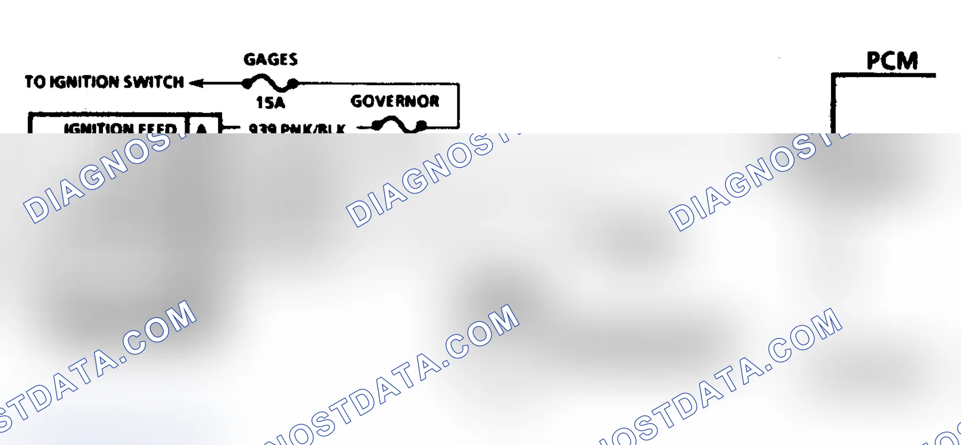 Scheme 47: Code 31 Schematic (5.7L "G" Series) Engine Speed Sensor Governor