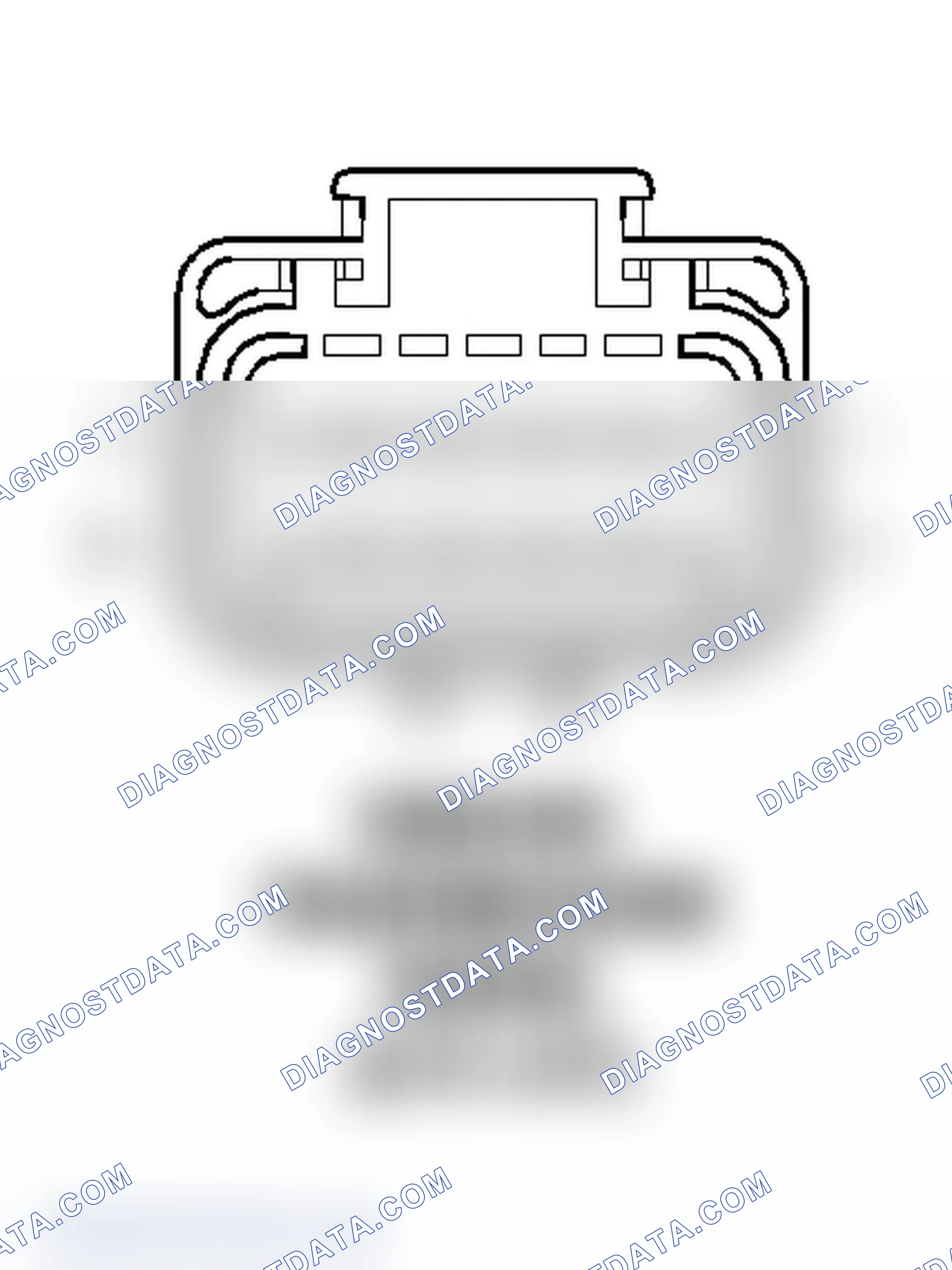Scheme 57: Transmission Range Sensor (3.7L A/T) Connector End View