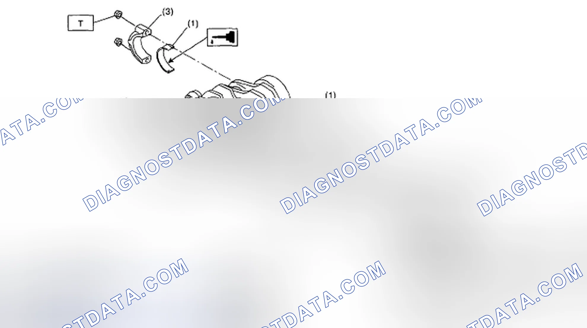 Fig. 193: Identifying Connecting Rod Cap, Top Ring, Oil Ring, Snap Ring And Connecting Rod Bearing