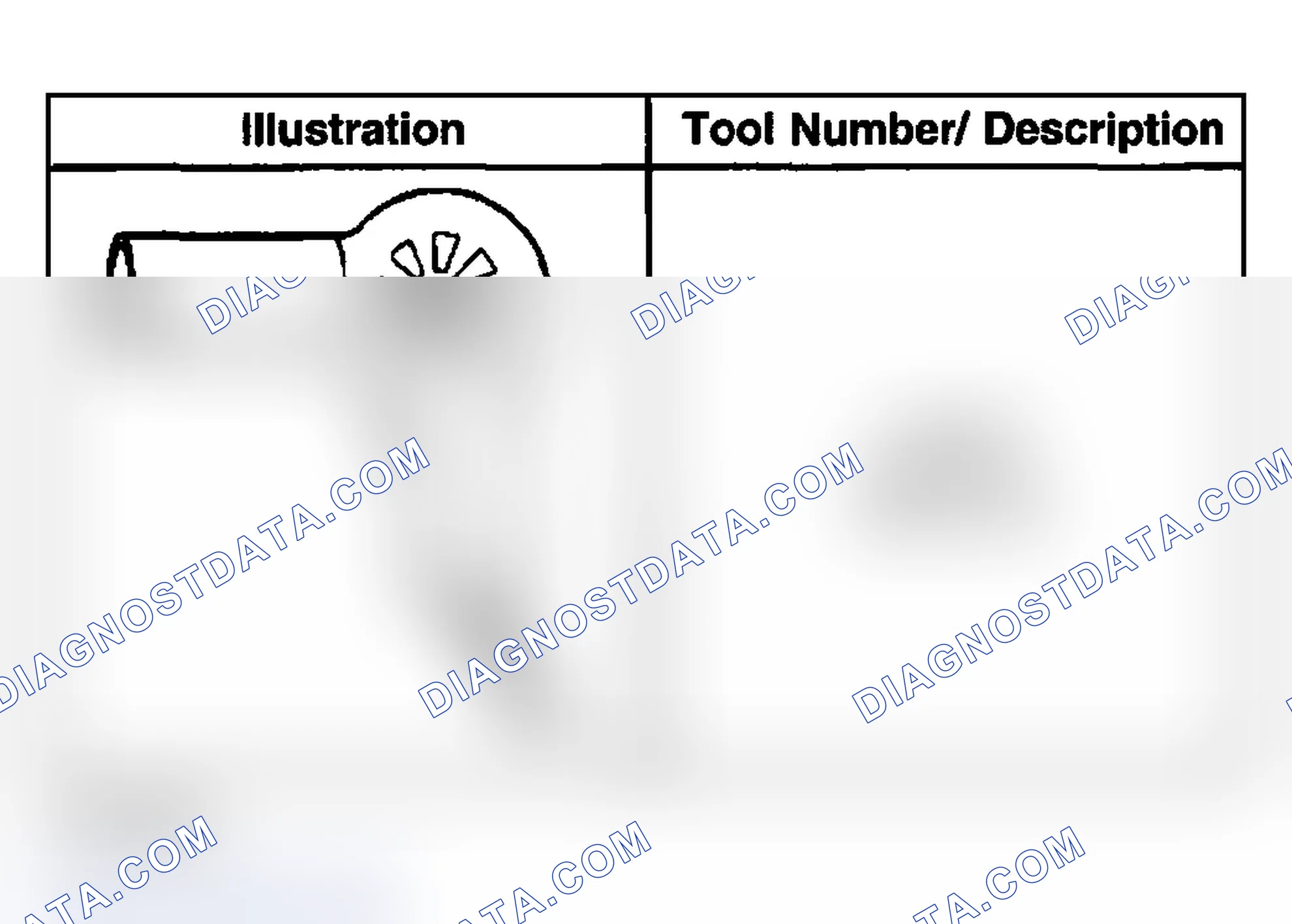 Scheme 60: Special Tools and Equipment