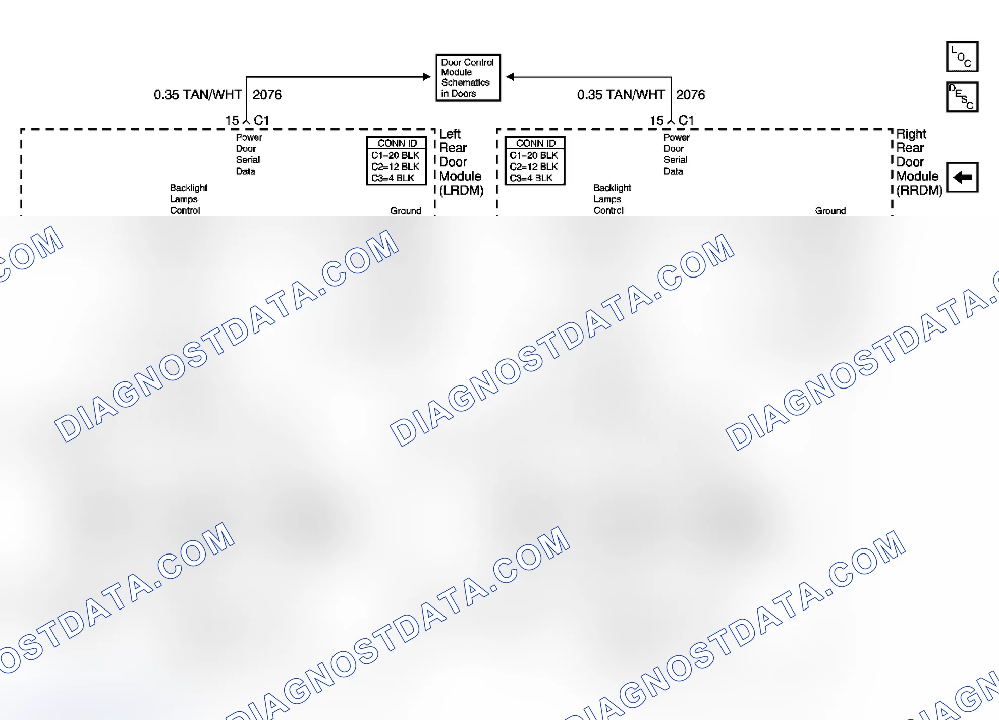 Scheme 406: Rear Door Dimming