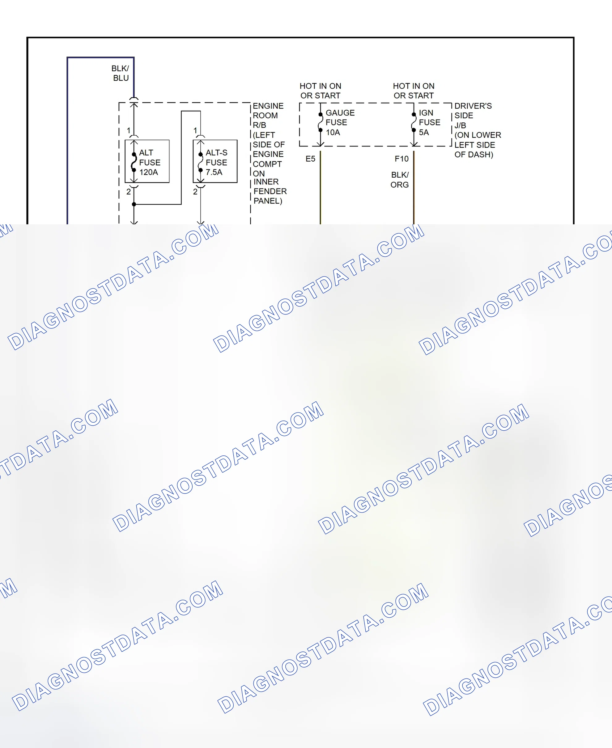 Scheme 16: Charging System Wiring Diagram (Tundra)